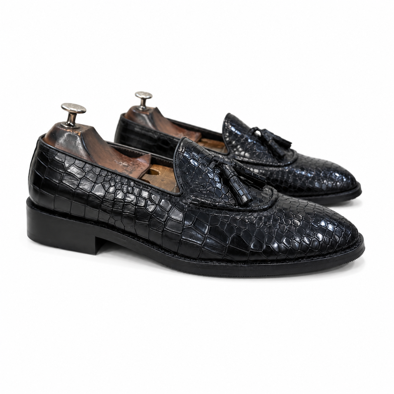Eclipse Croc Tassel Loafers