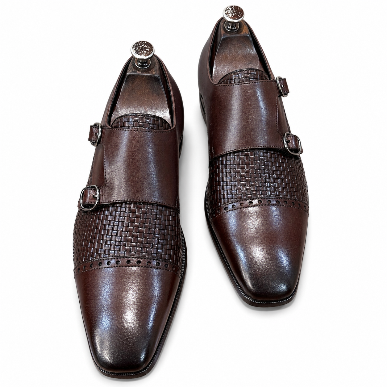 Royal Weave Monk Straps Brown