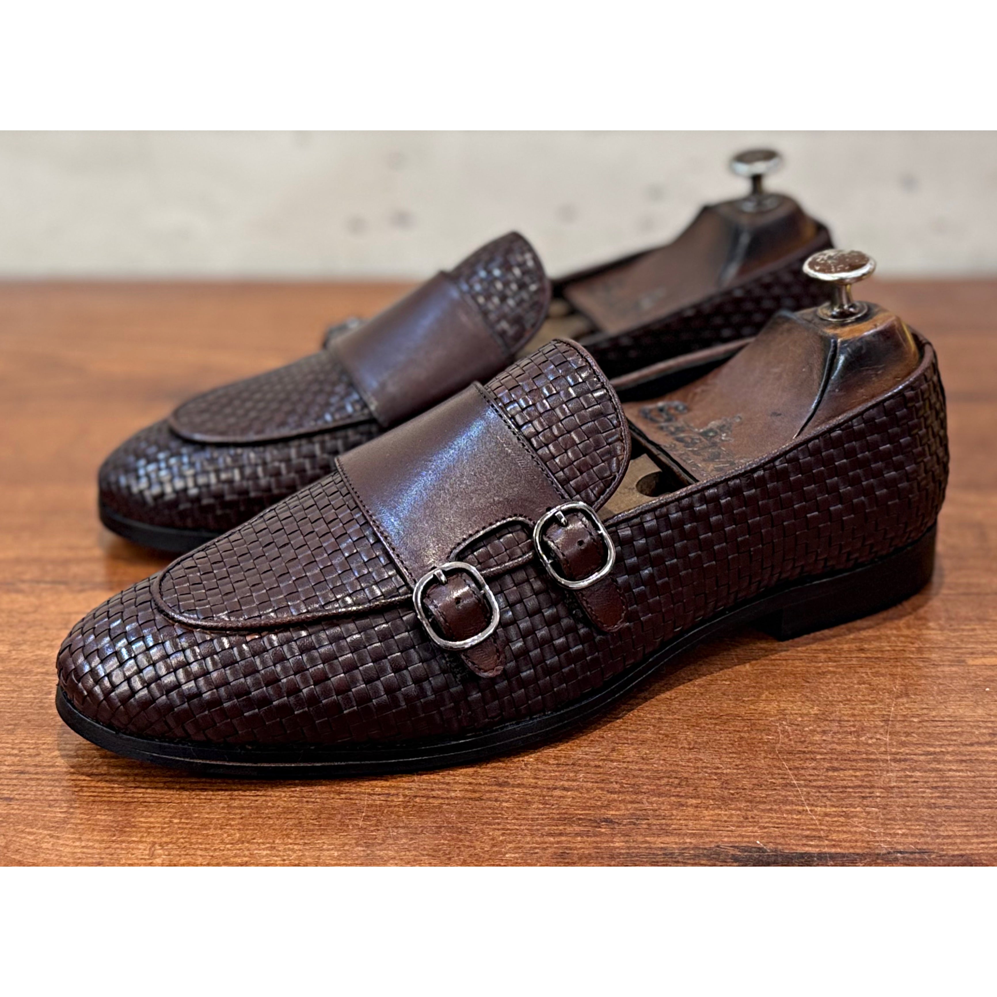 Double Monk Strap Loafers Brn