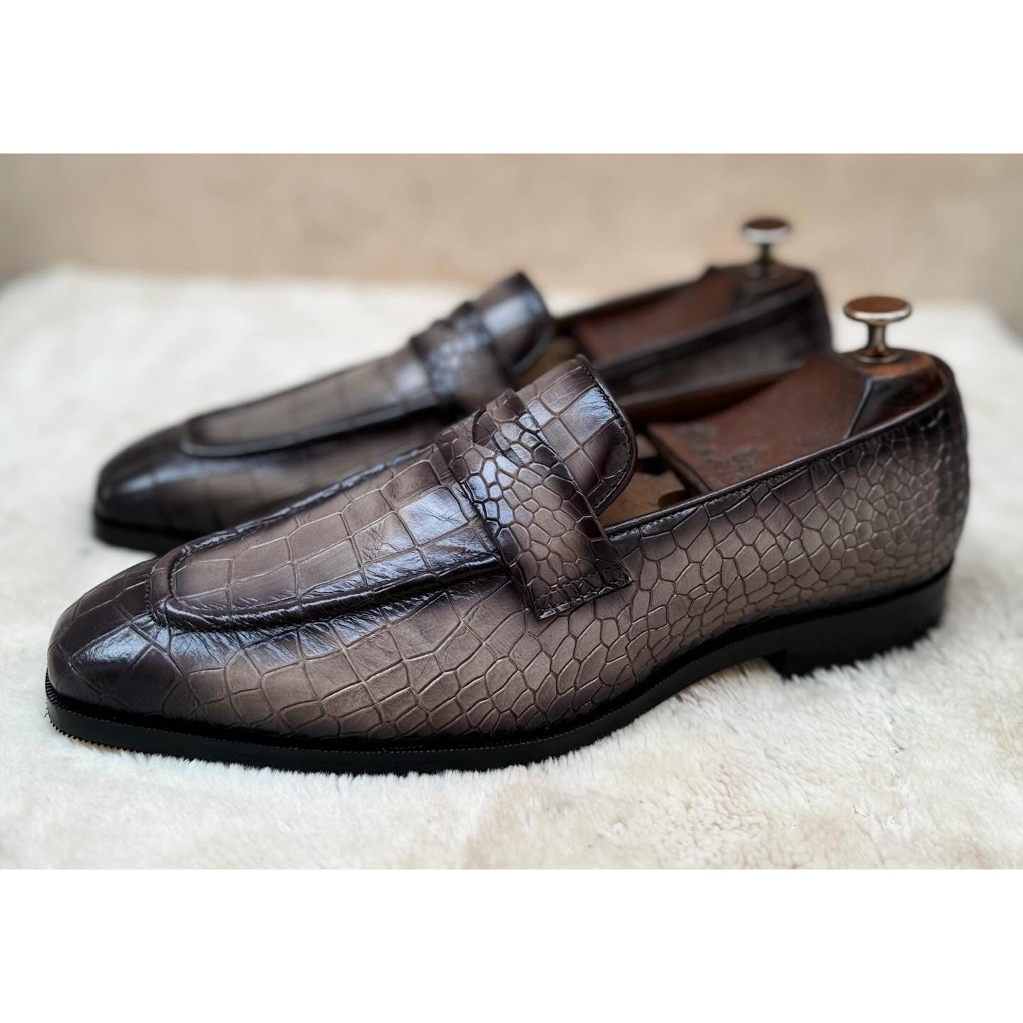 Penny Loafers Grey