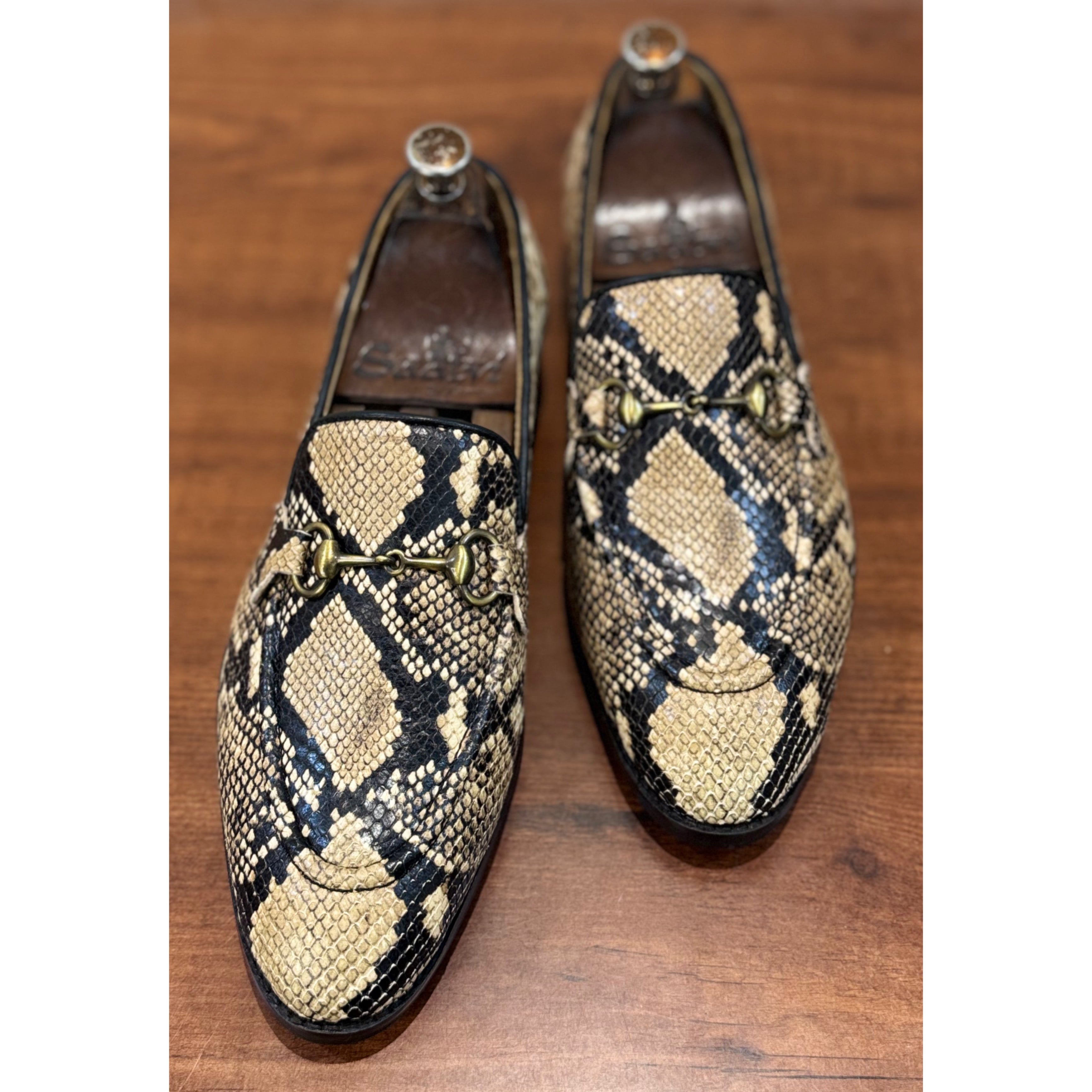 Exotic Snake Foil Loafers Classic