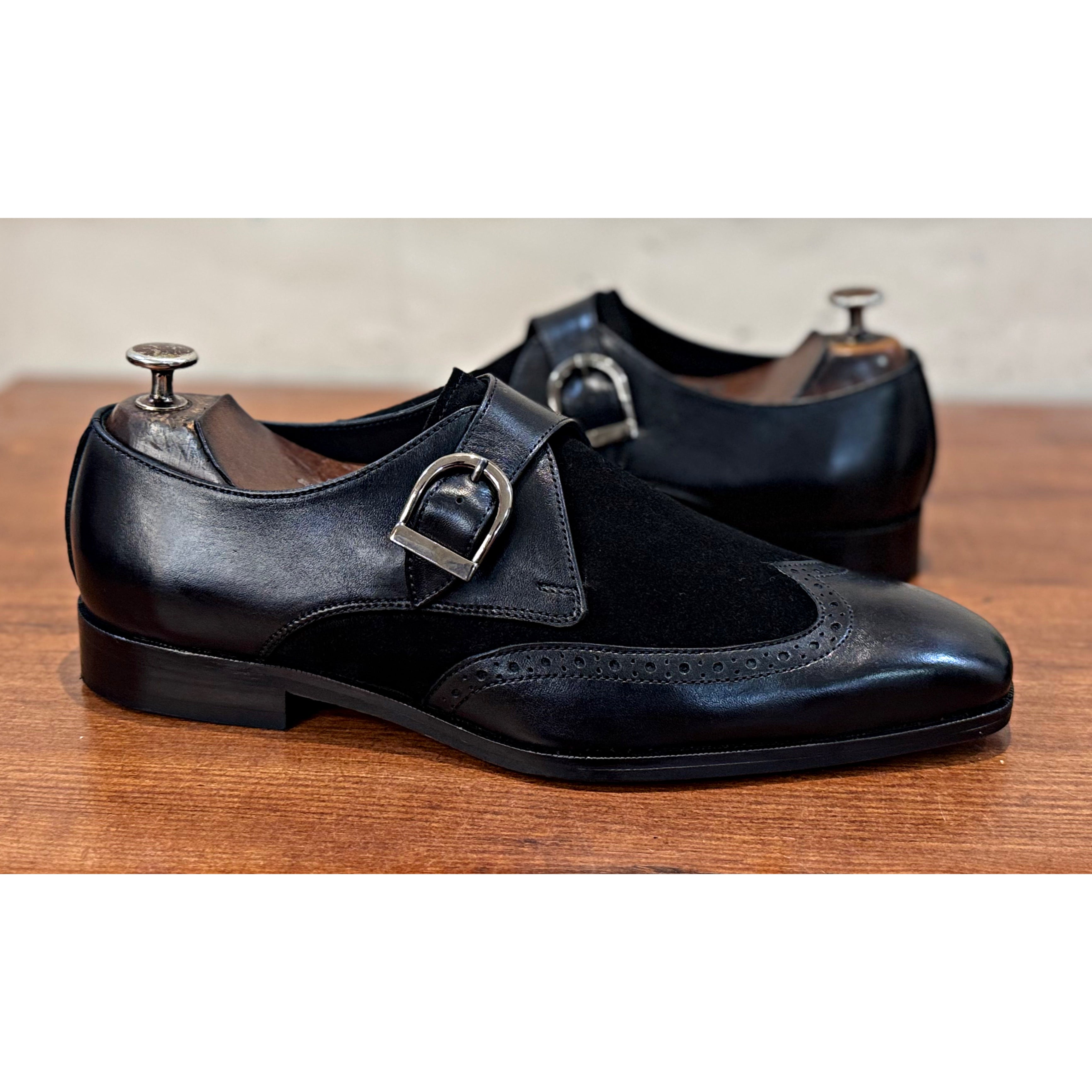 Single Monk Strap Leather/Suede