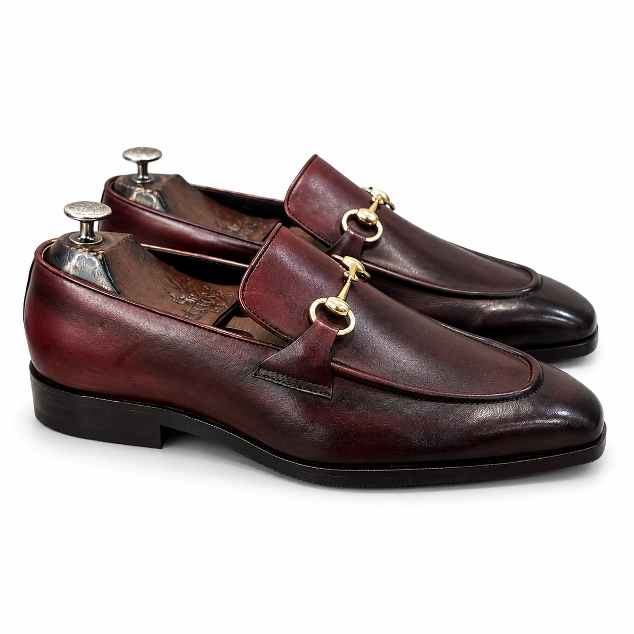 Burgundy Sovereign Horsebit Loafers