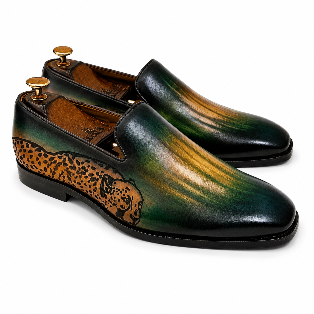 Emerald Panther Loafers