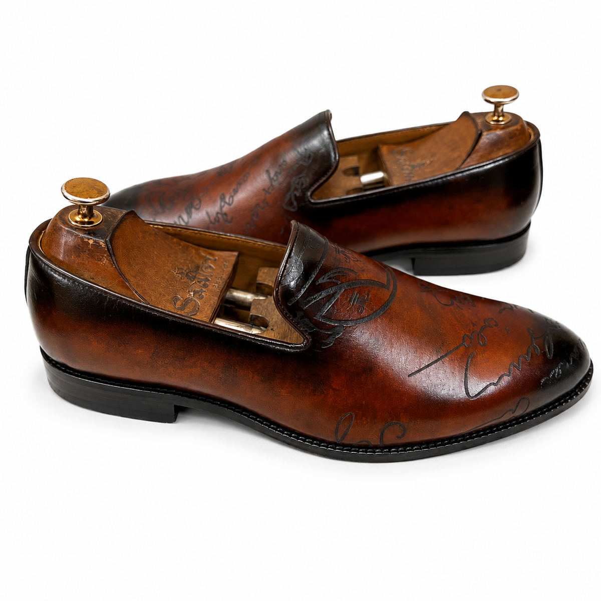 The Firenze Script Patina Loafers