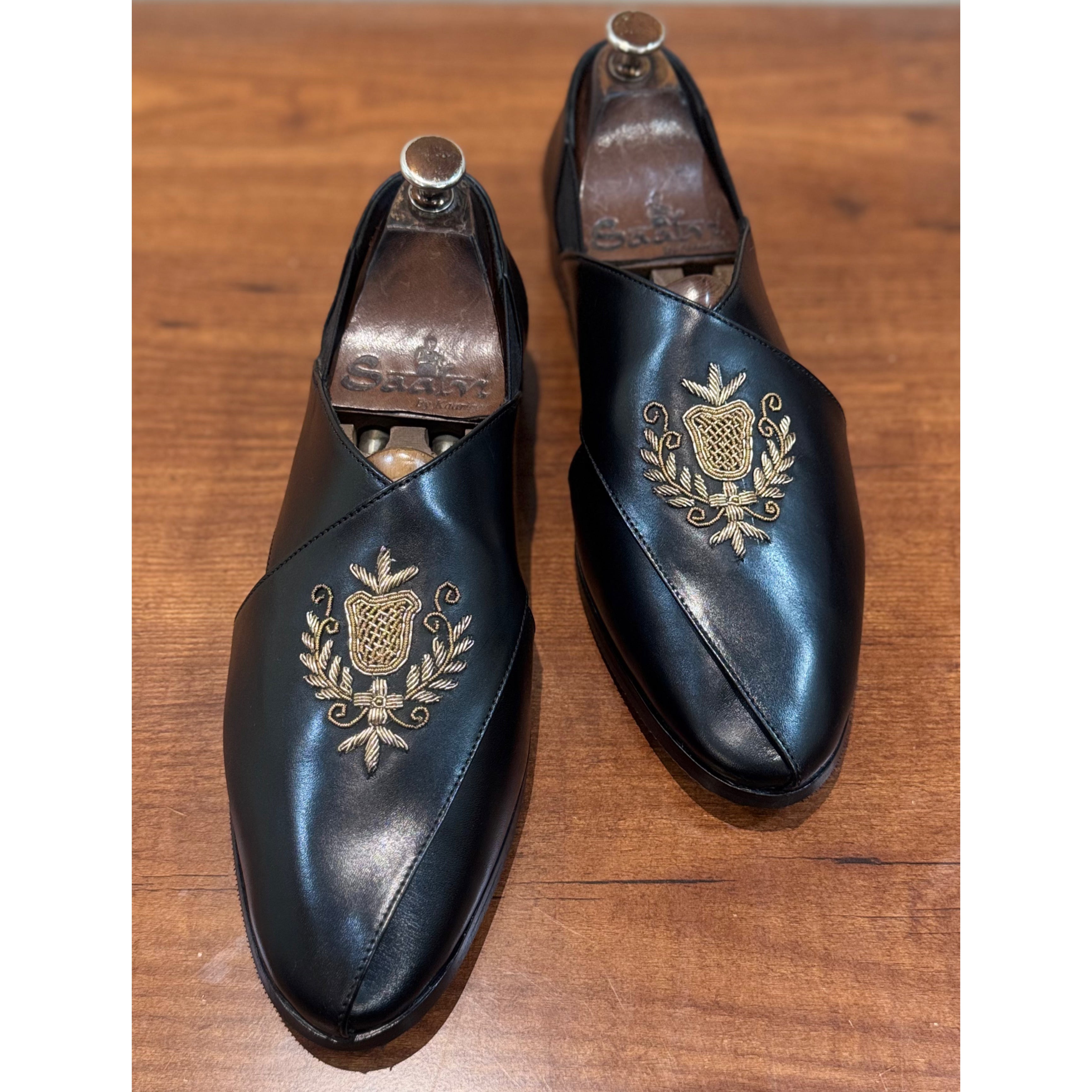 Dabka Peshawari Black