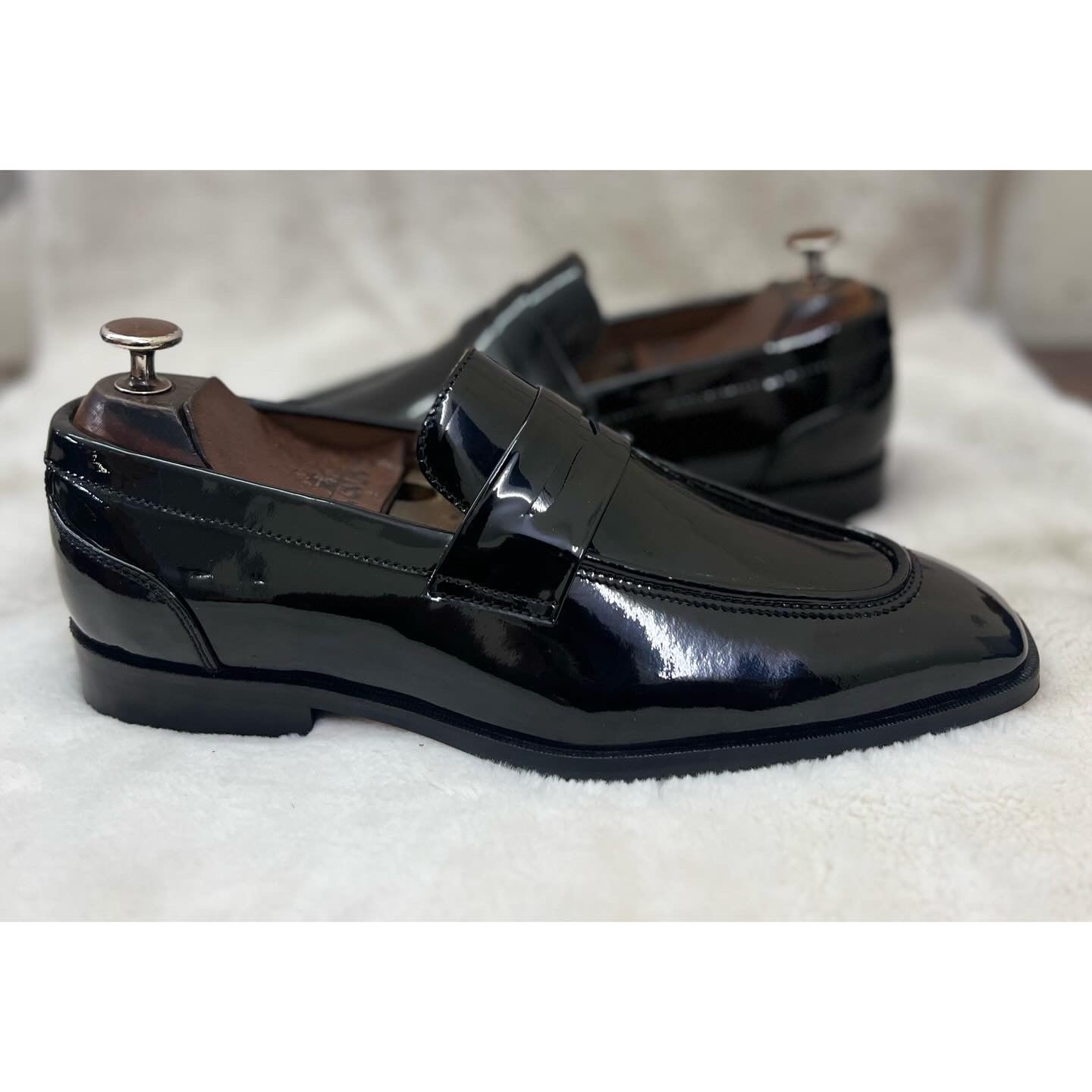 Black Patent Penny Loafers
