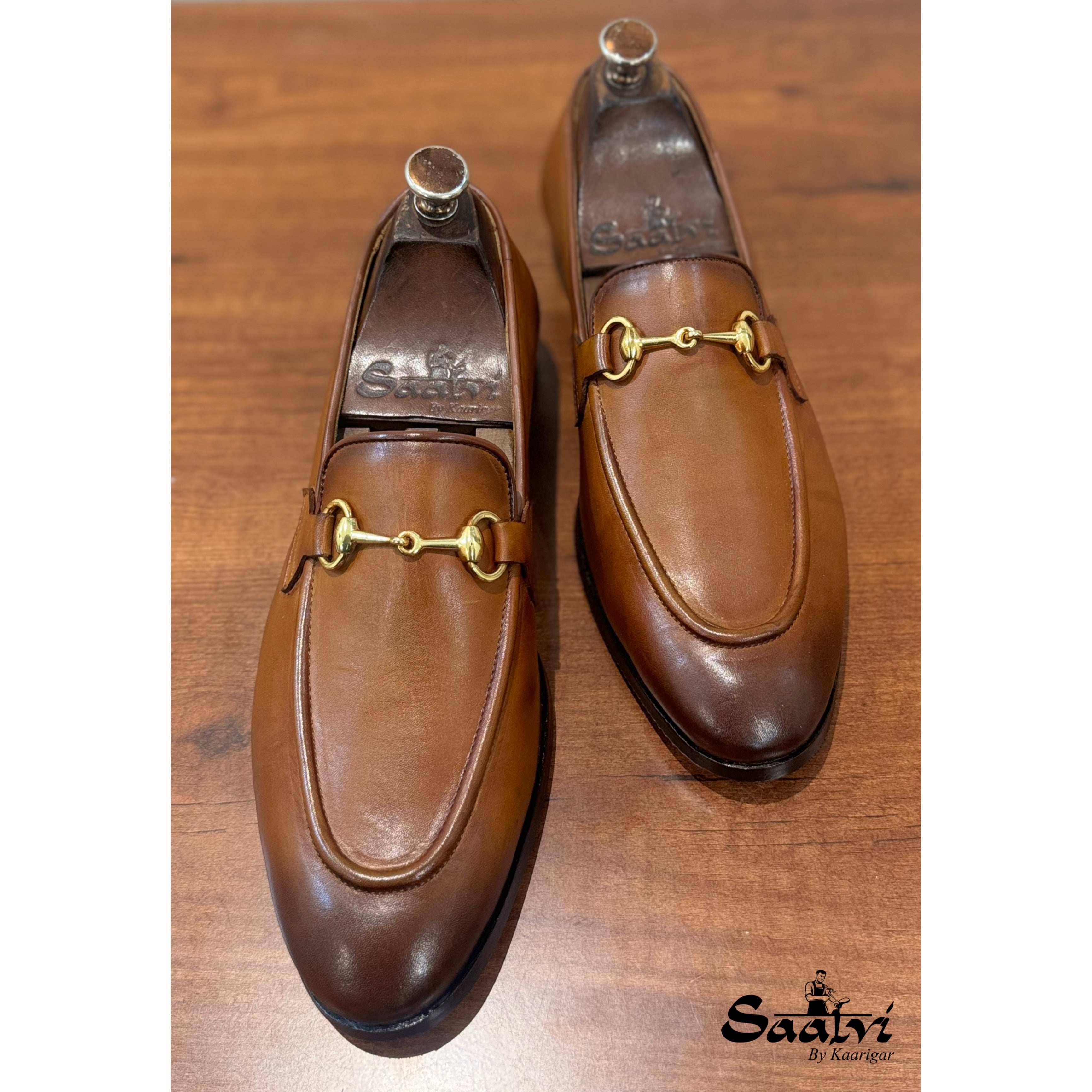 Classic Tan Horsebit Loafers