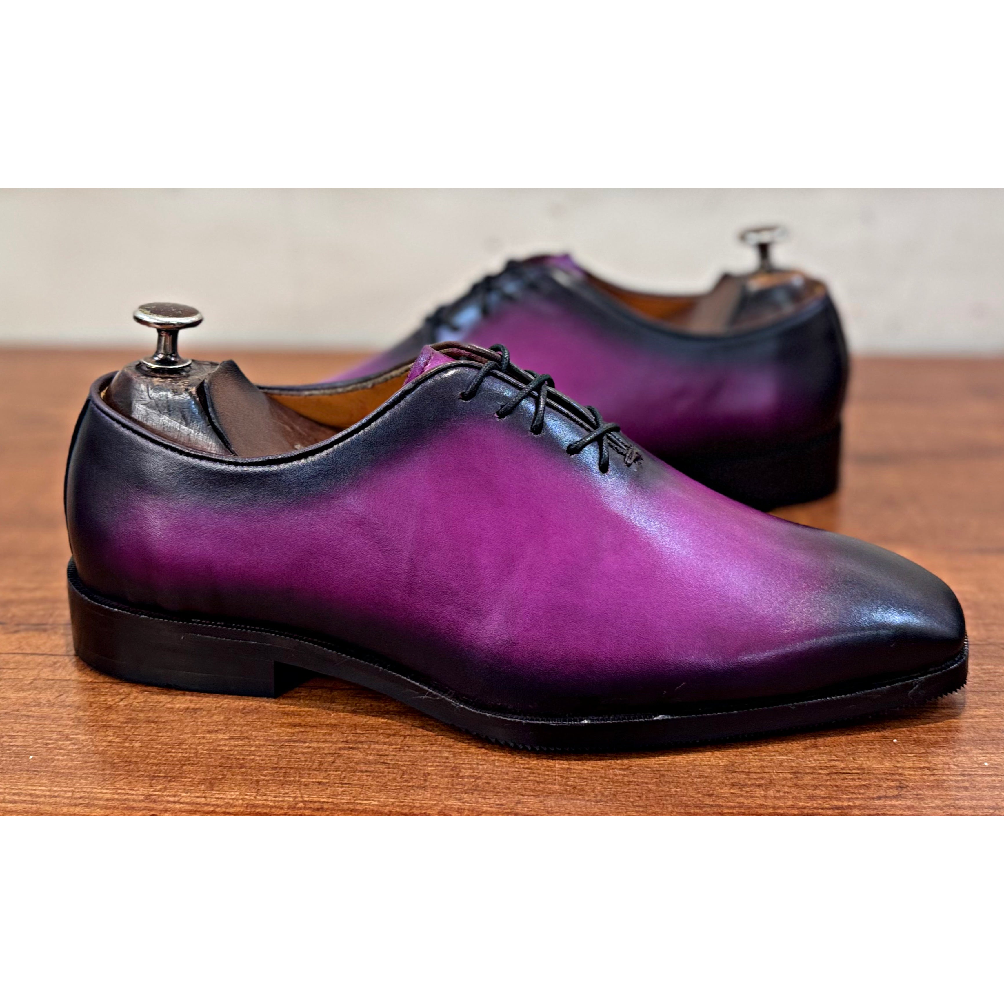 Wholecut Oxfords Purple Hand Finished