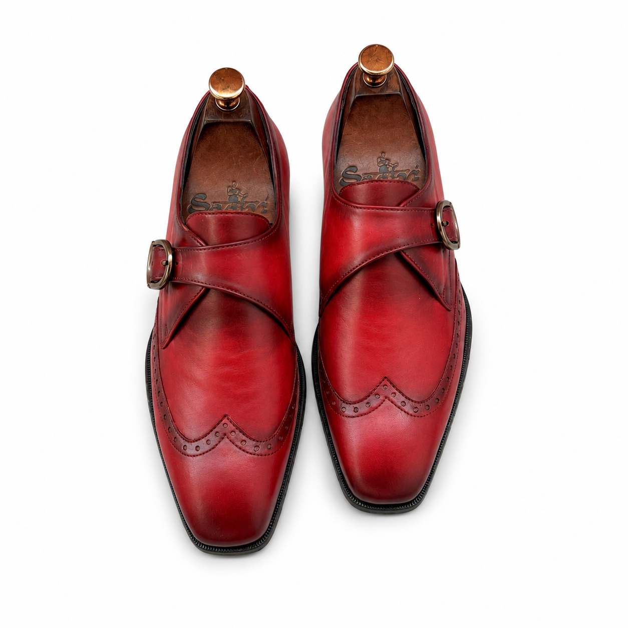 Crimson Monarch Single Monk Straps