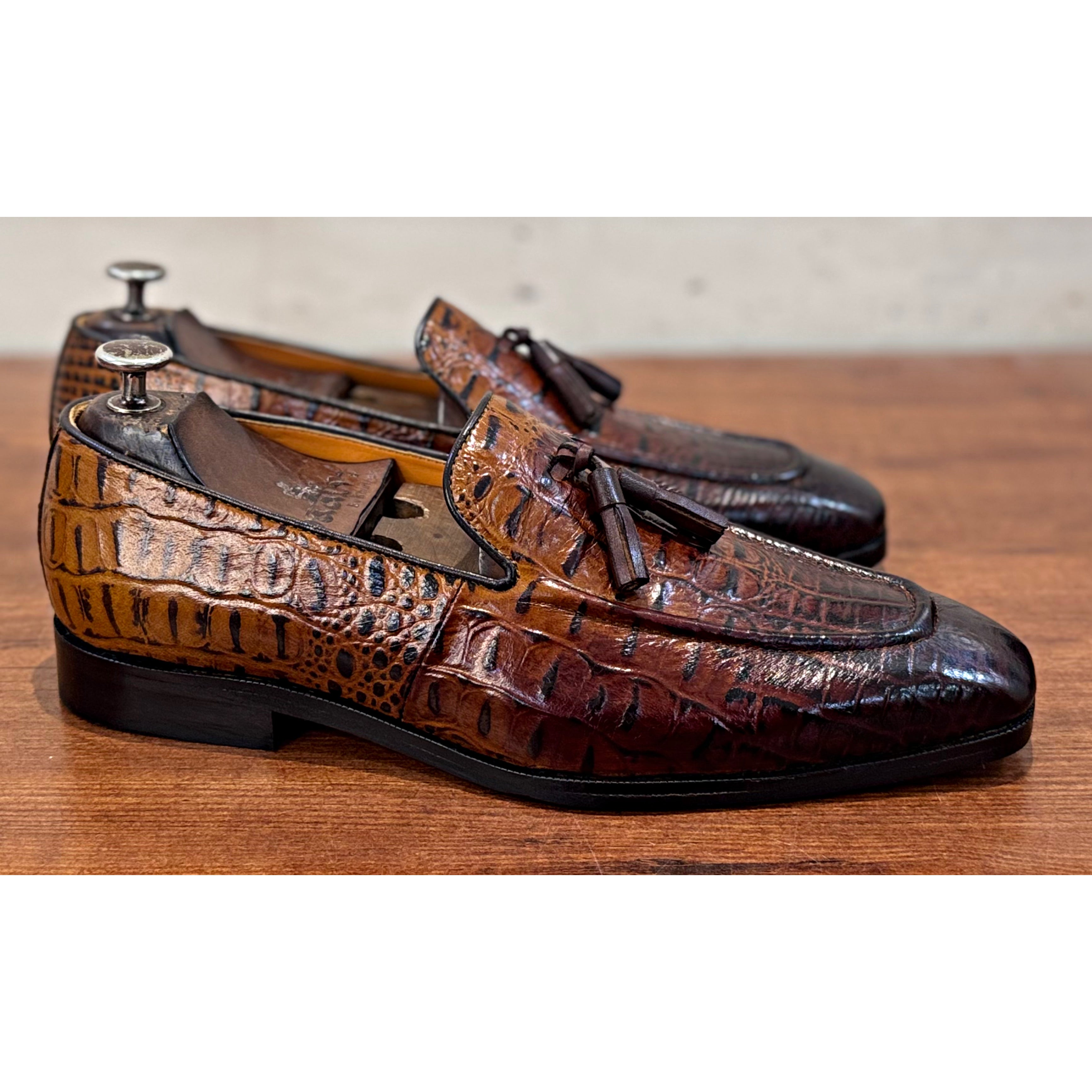 Brown Crco Loafers / Tassel
