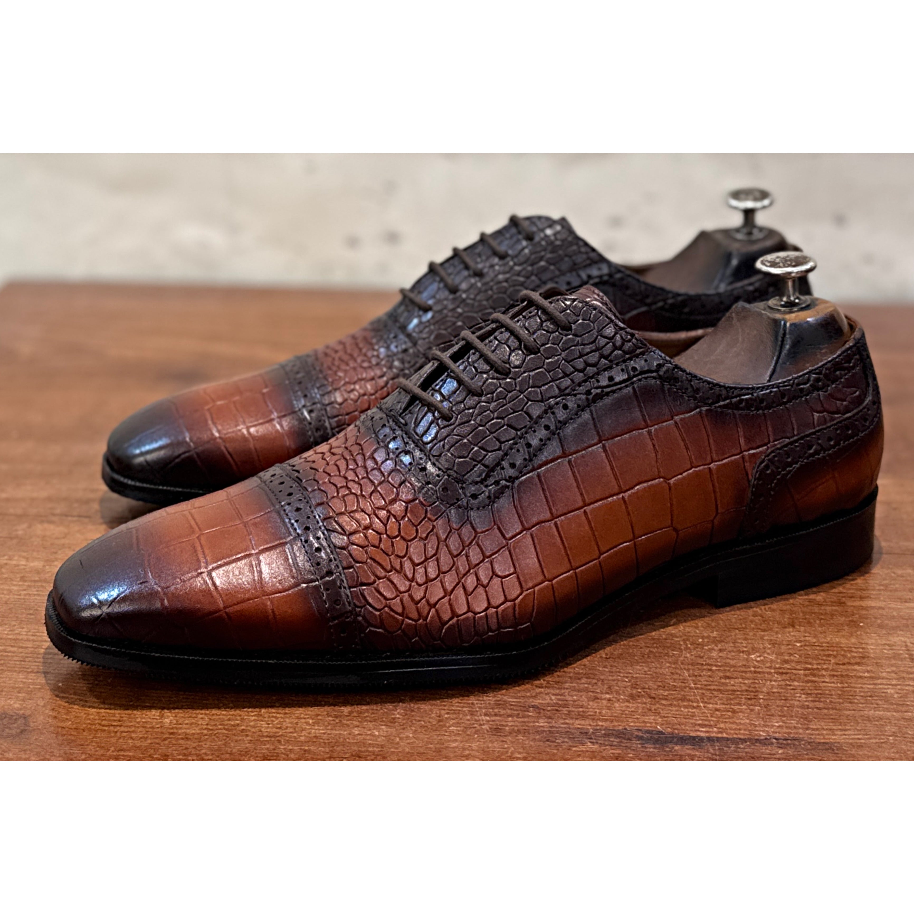 Royal Croc Oxford – Cognac Brown
