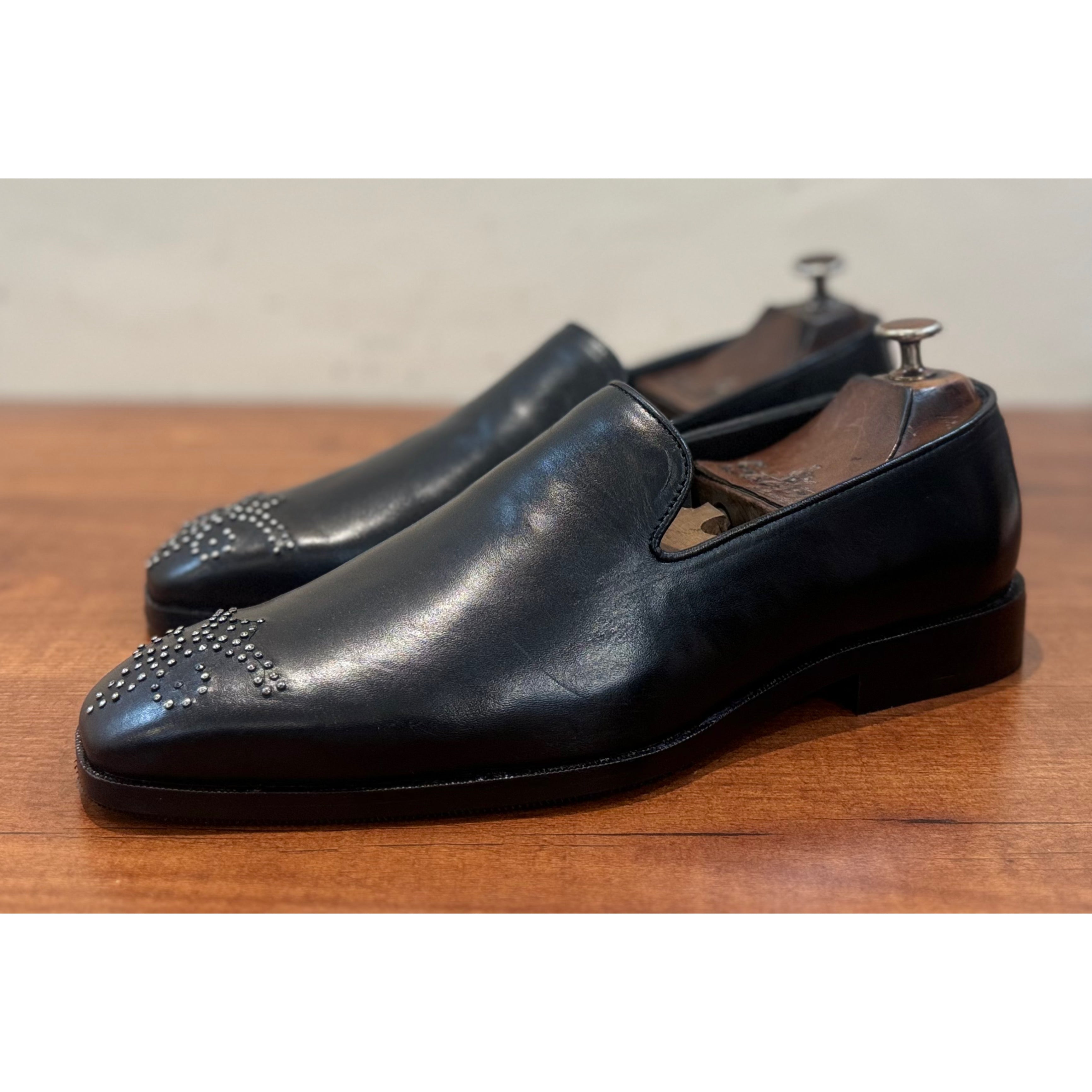 Black Loafers With Bajri