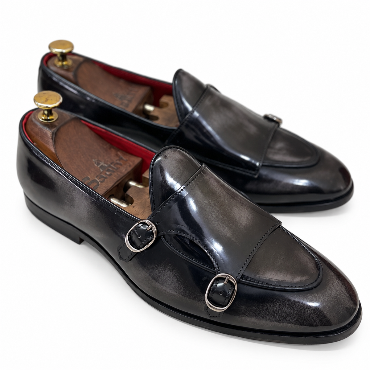 Graphite Royale Belgian Monk Strap