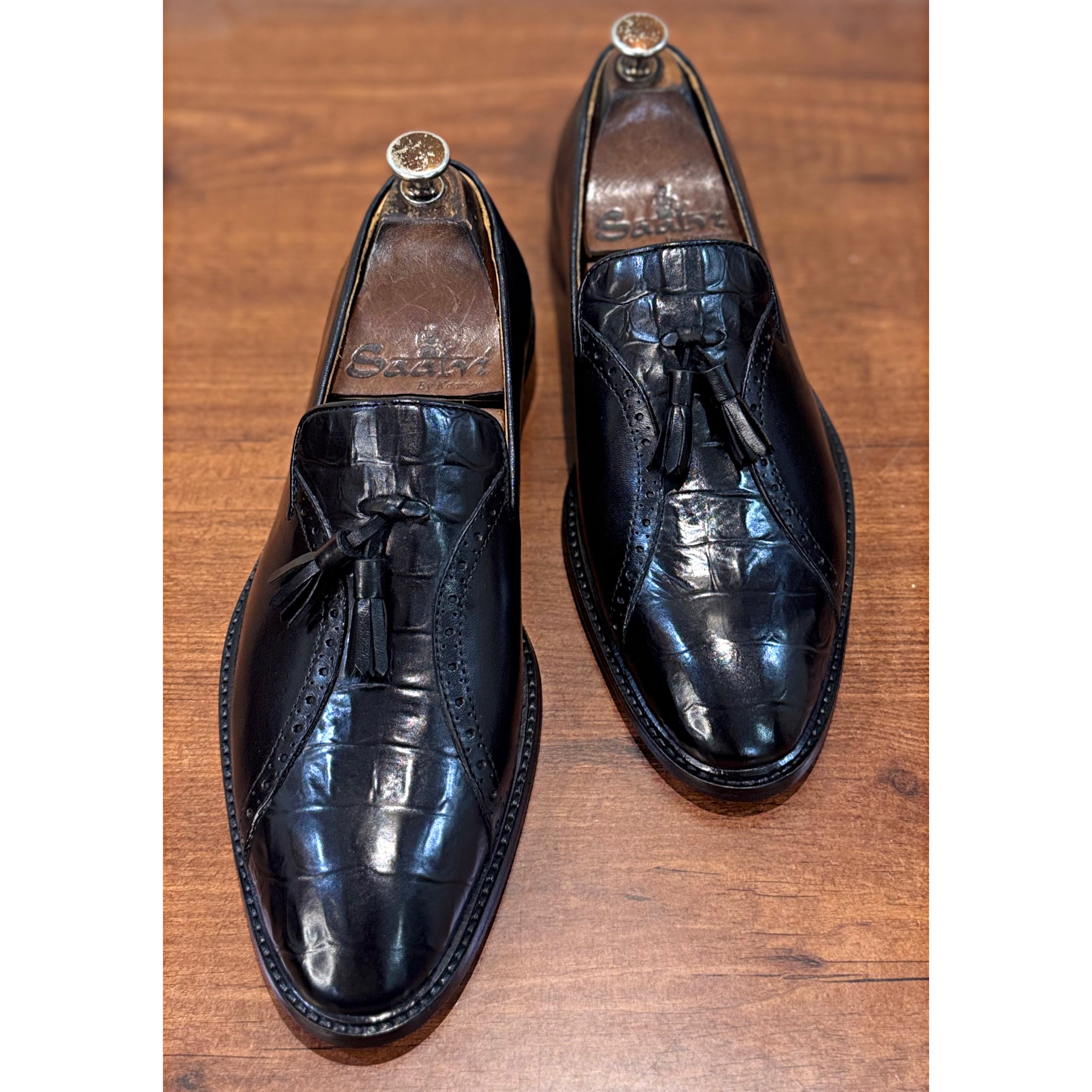 Black Monarch - Tassel Loafers