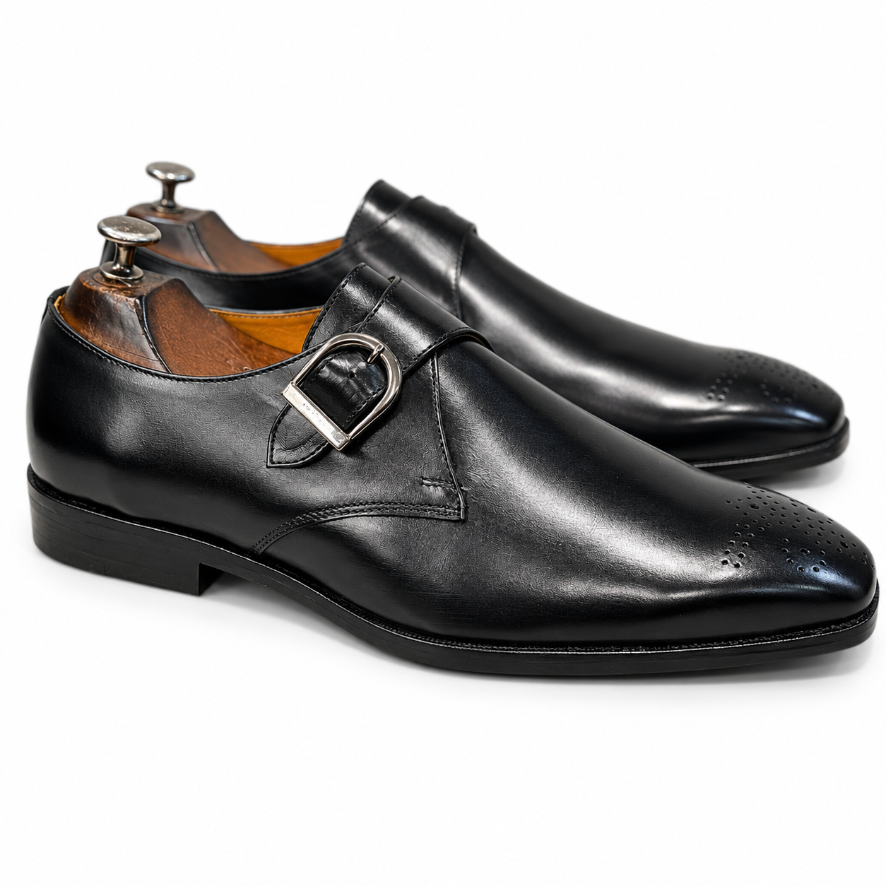Single Monk Strap Black