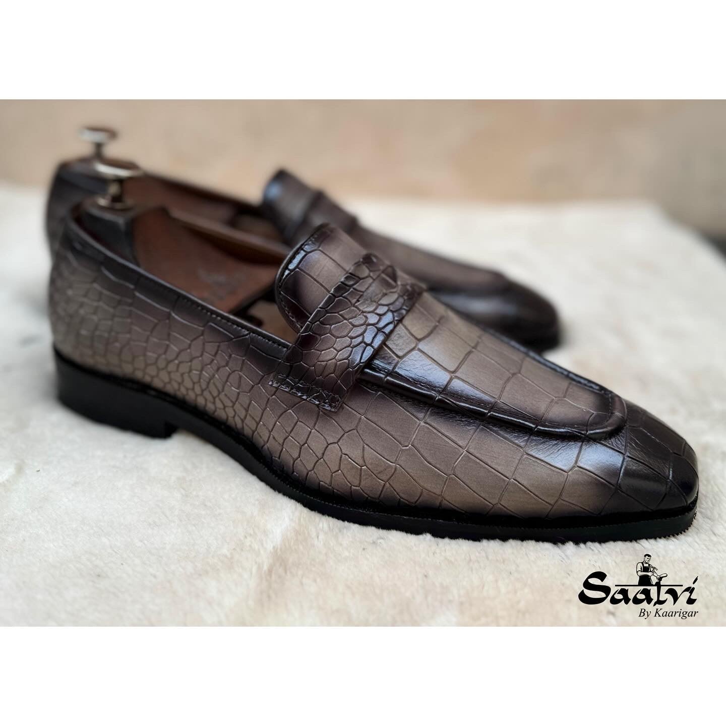 Penny Loafers Grey