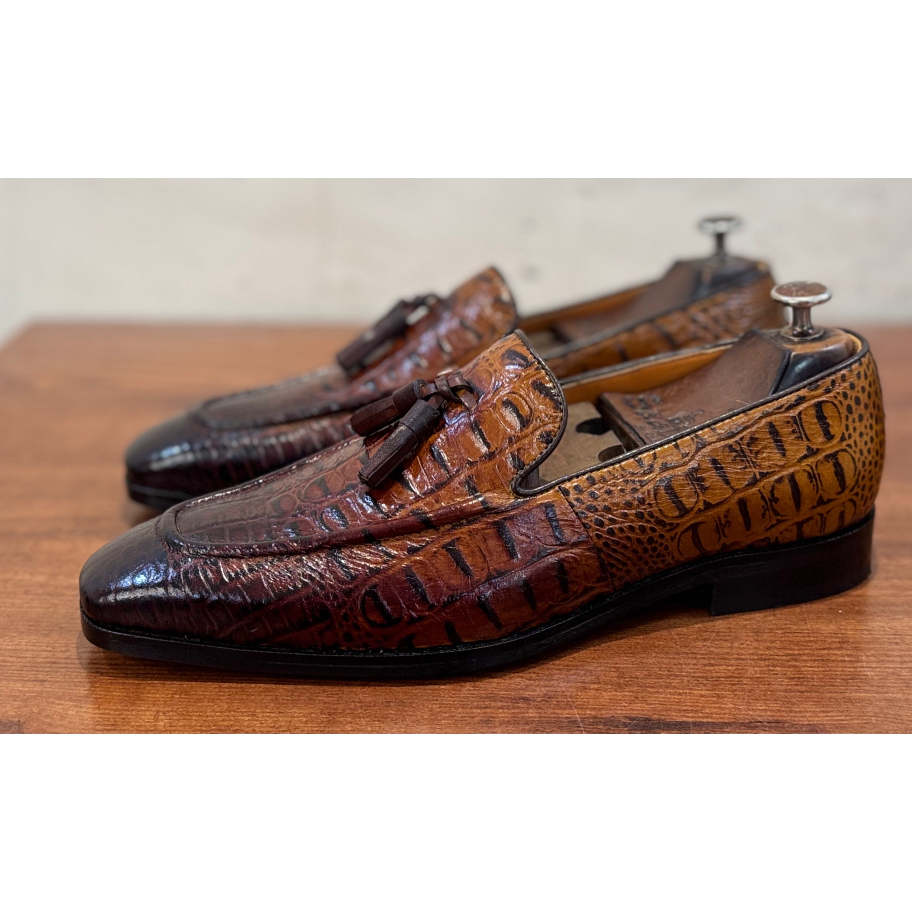 Brown Crco Loafers / Tassel