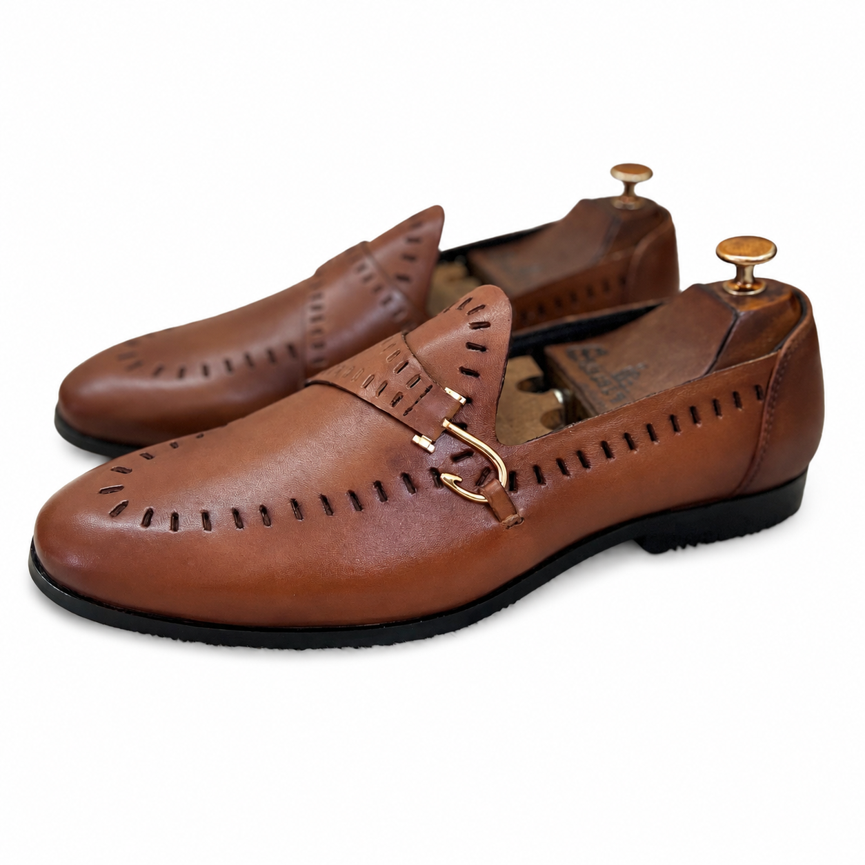 Cutwork Loafers Moritz Tan