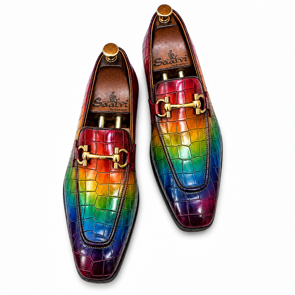 Prismatic Royale Croc Horsebit Loafers