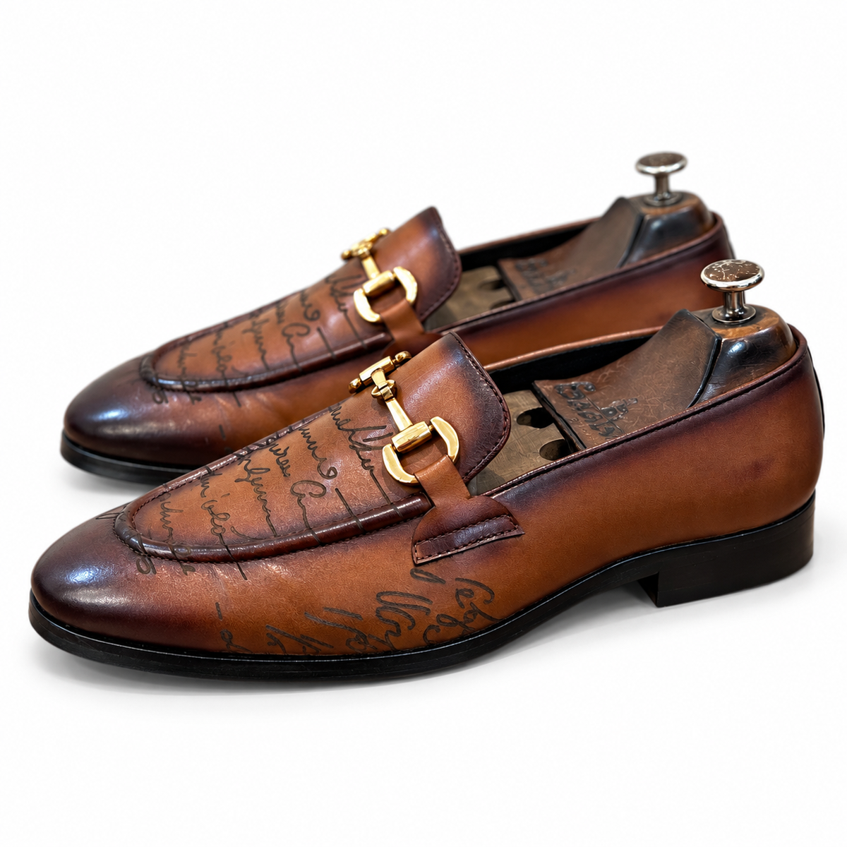 Cognac Élan Horsebit Loafers