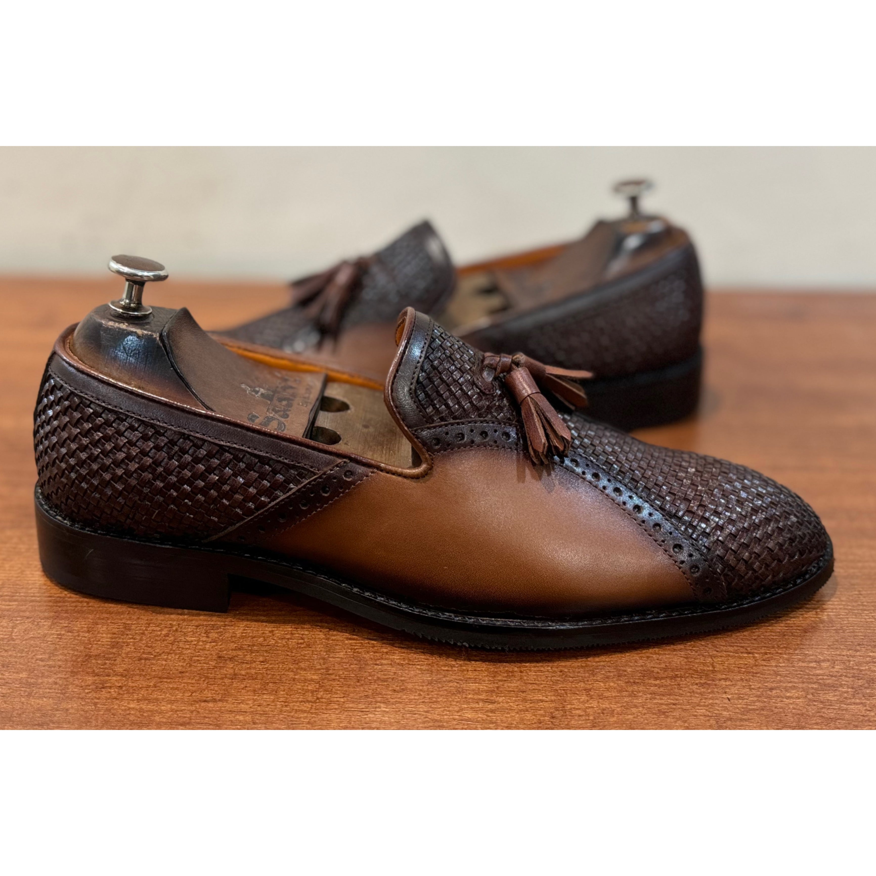 Caruso - Brown Loafers With Tassels