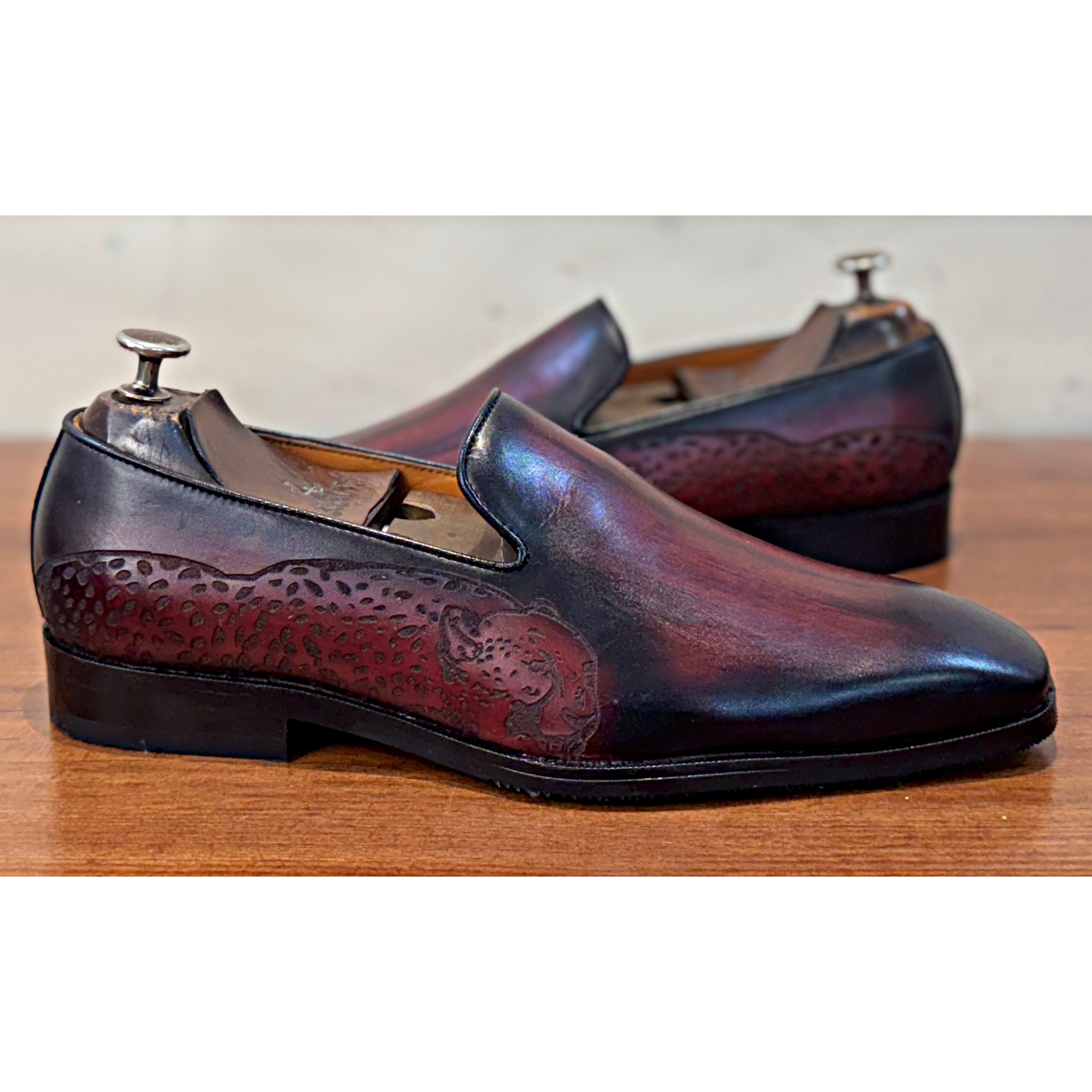 Bordo Hand Patina Loafers Tiger