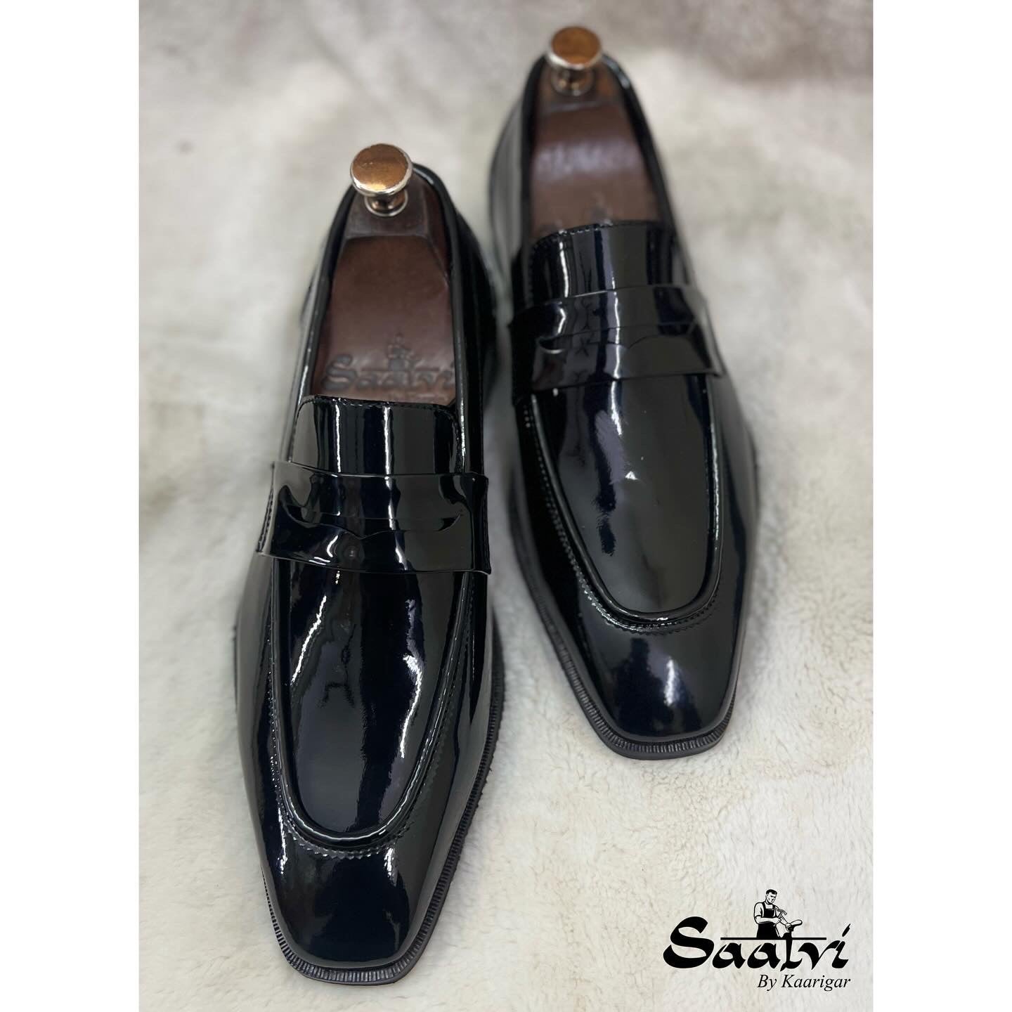 Black Patent Penny Loafers