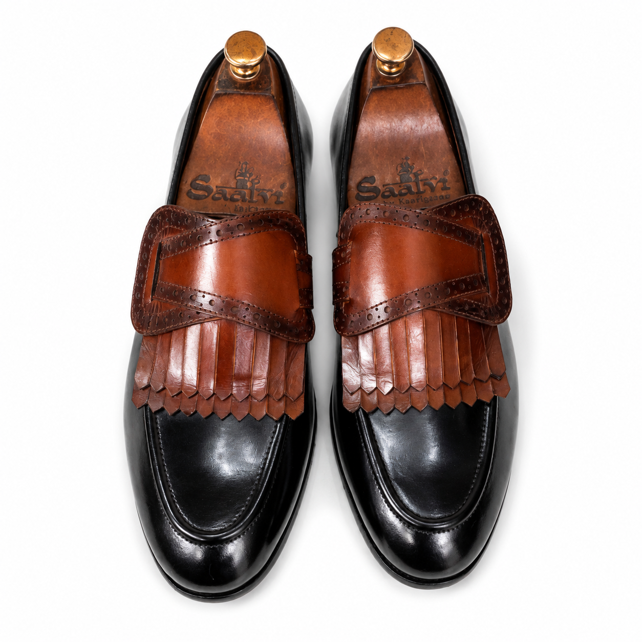 NOIR REGENT KILTIE LEATHER LOAFER