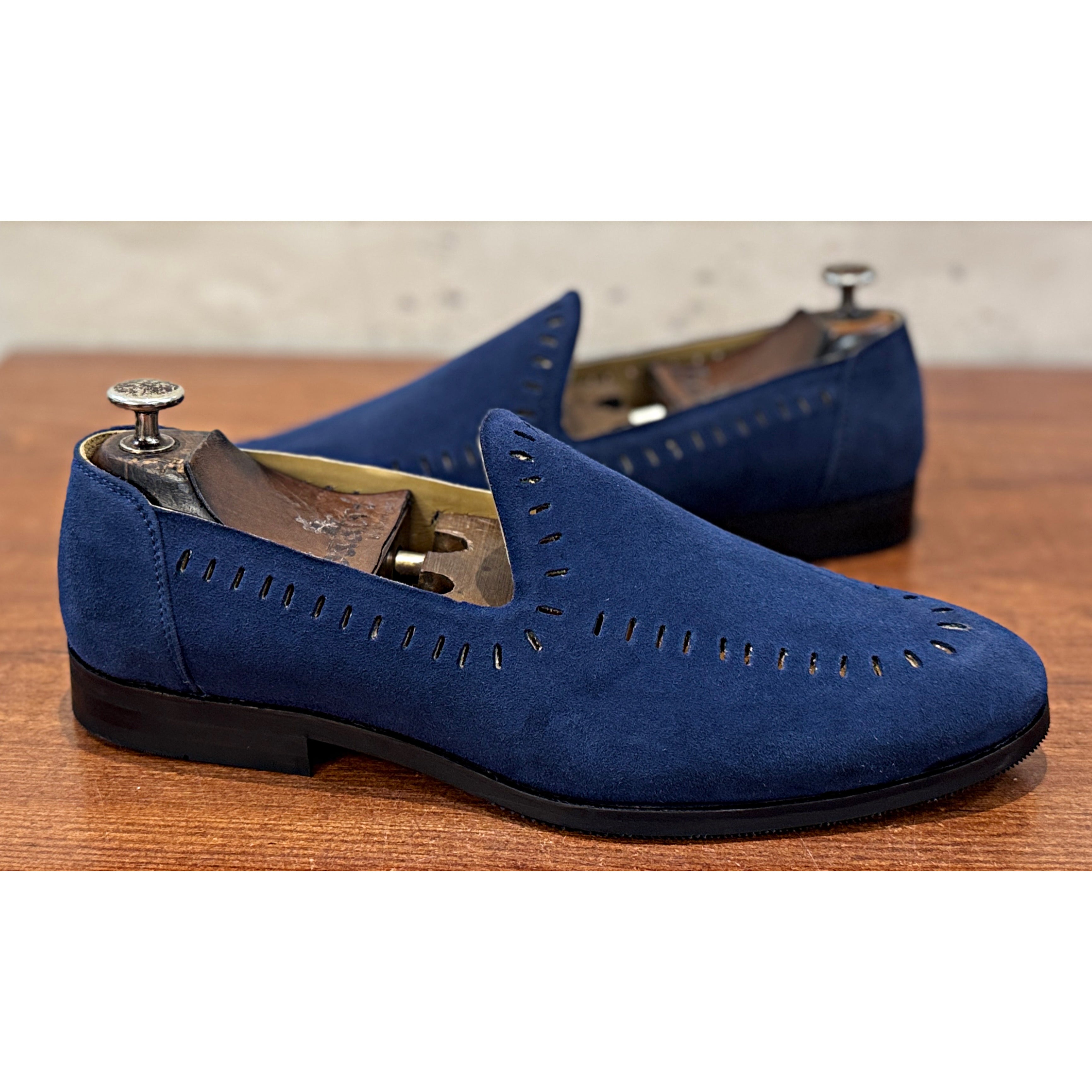The Riviera Suede Loafer Blue
