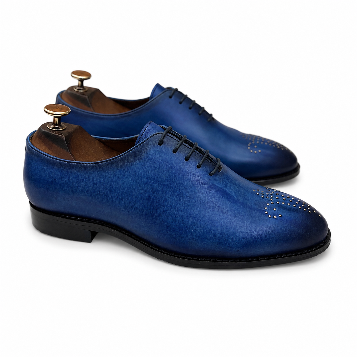 Azure Crest Wholecut Oxfords