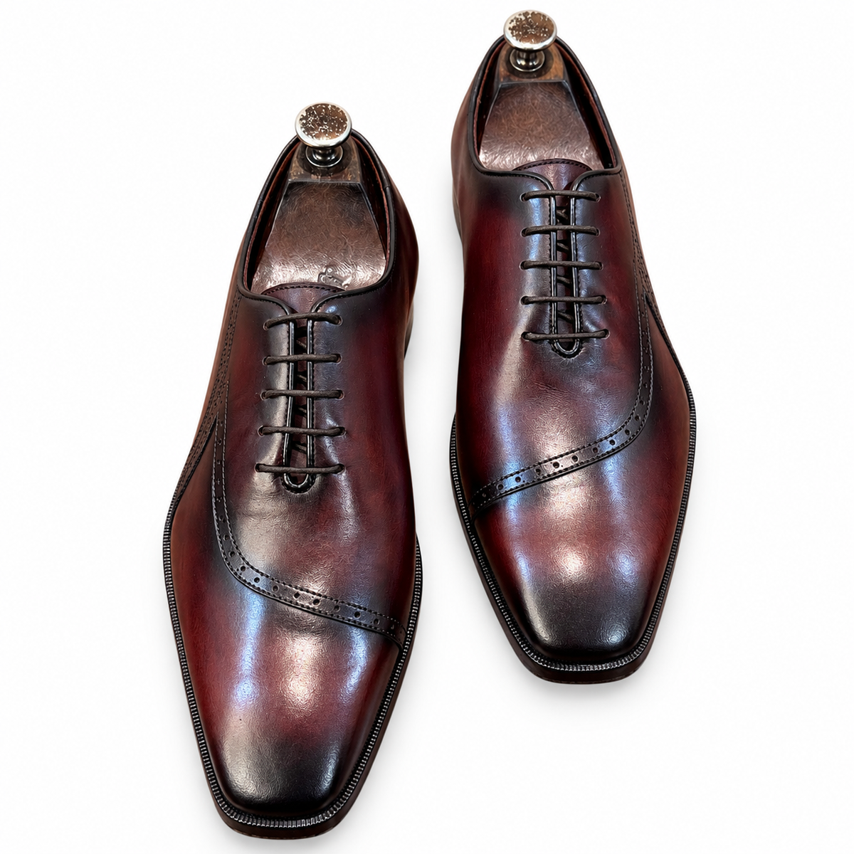 Bailey Bordo Hand-Painted Leather Shoes
