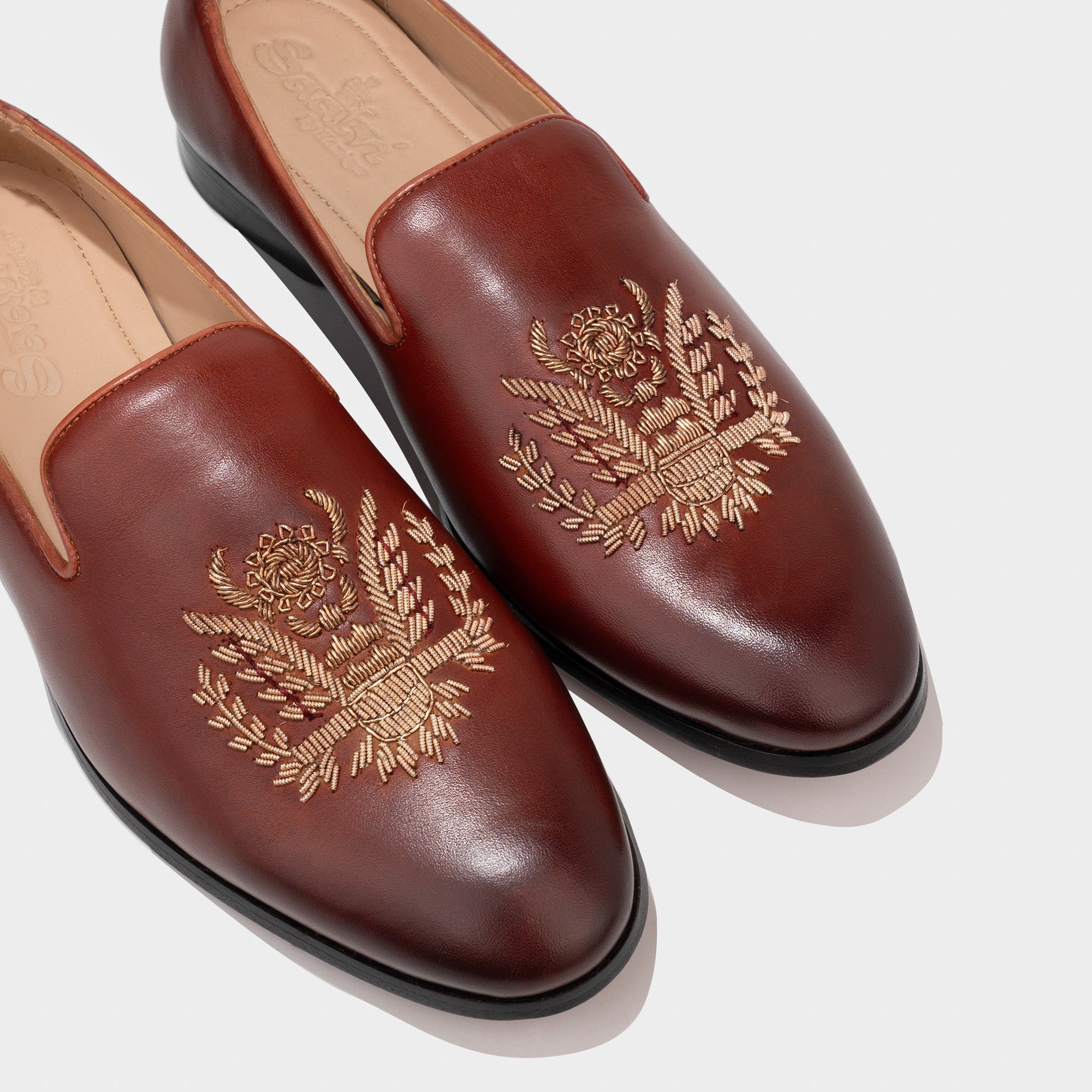 Eagle Two Tone Embroidery Slipons