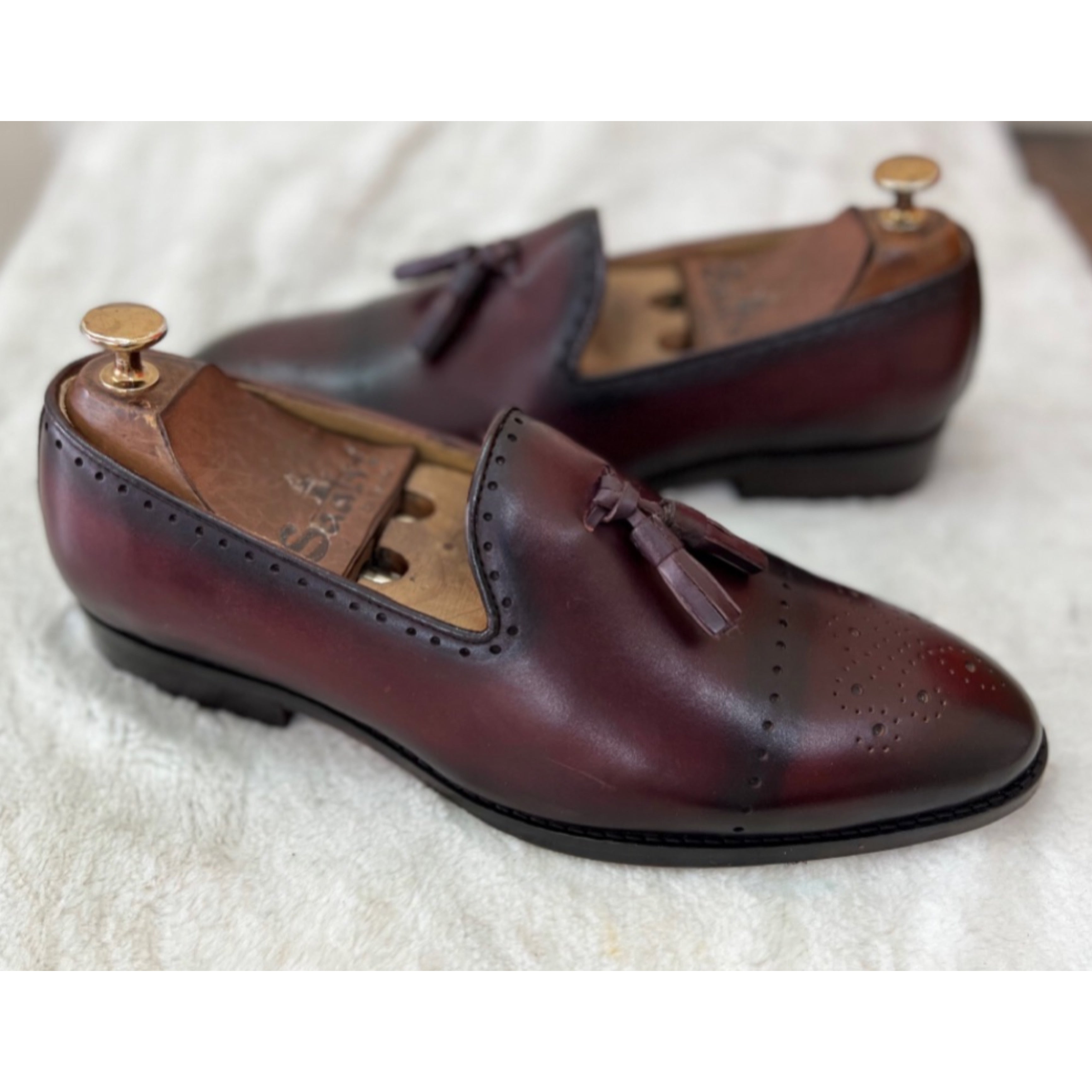 Bordeaux Tassel Loafers