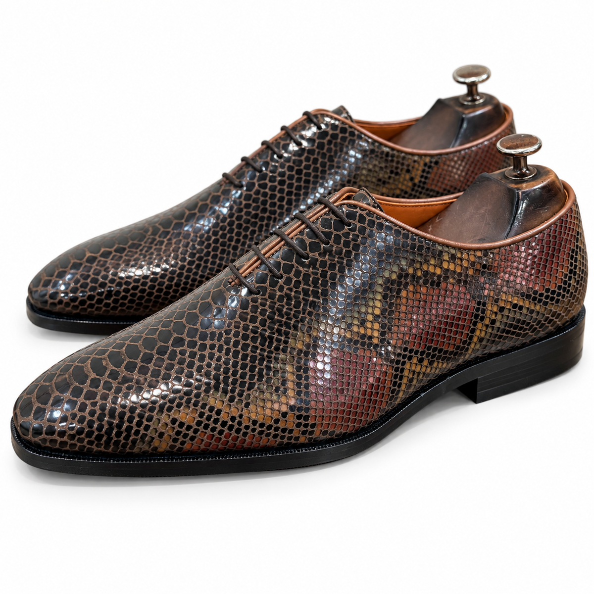 Cortina Mosaic Snake Foil Leather