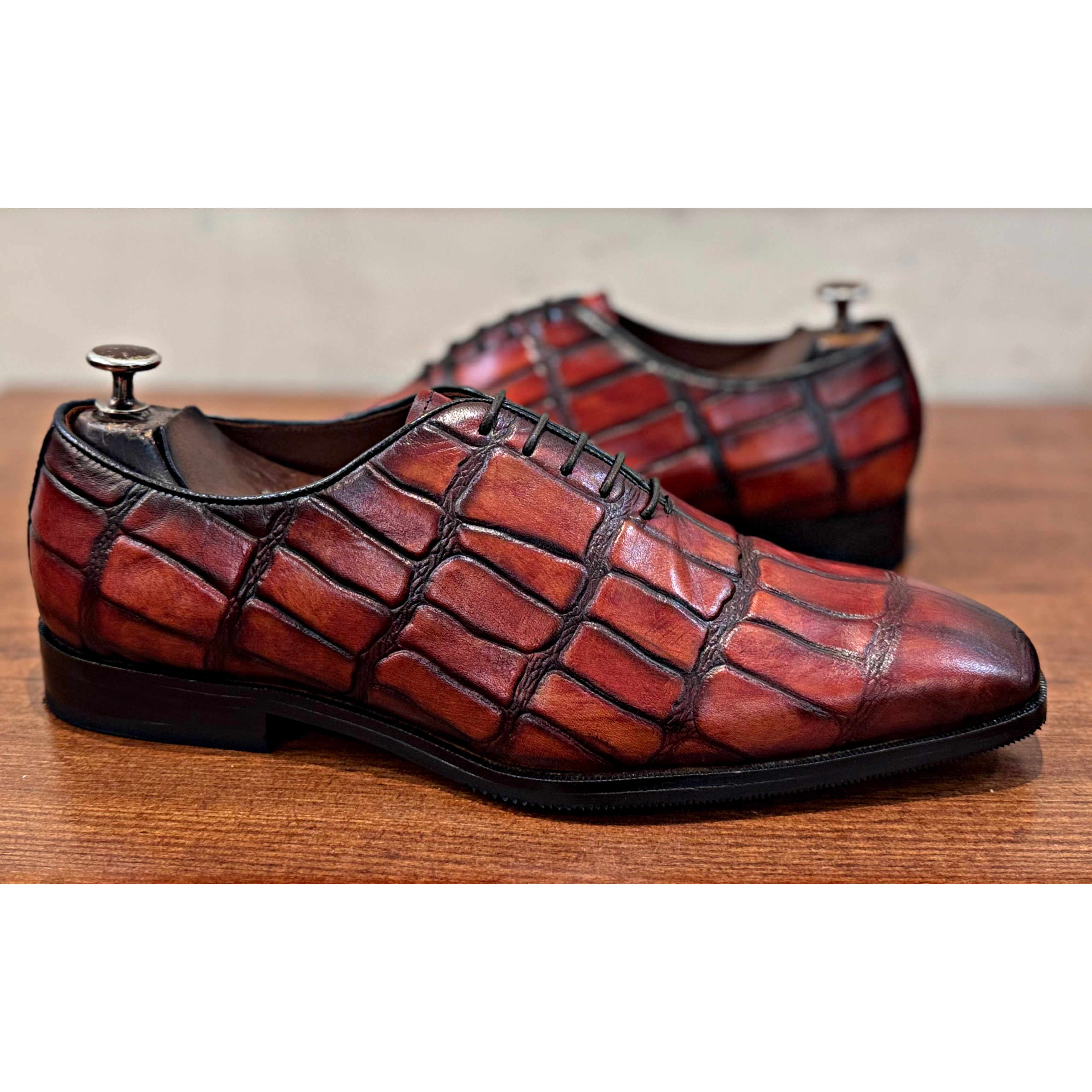 Churchill Tan Patina Oxfords