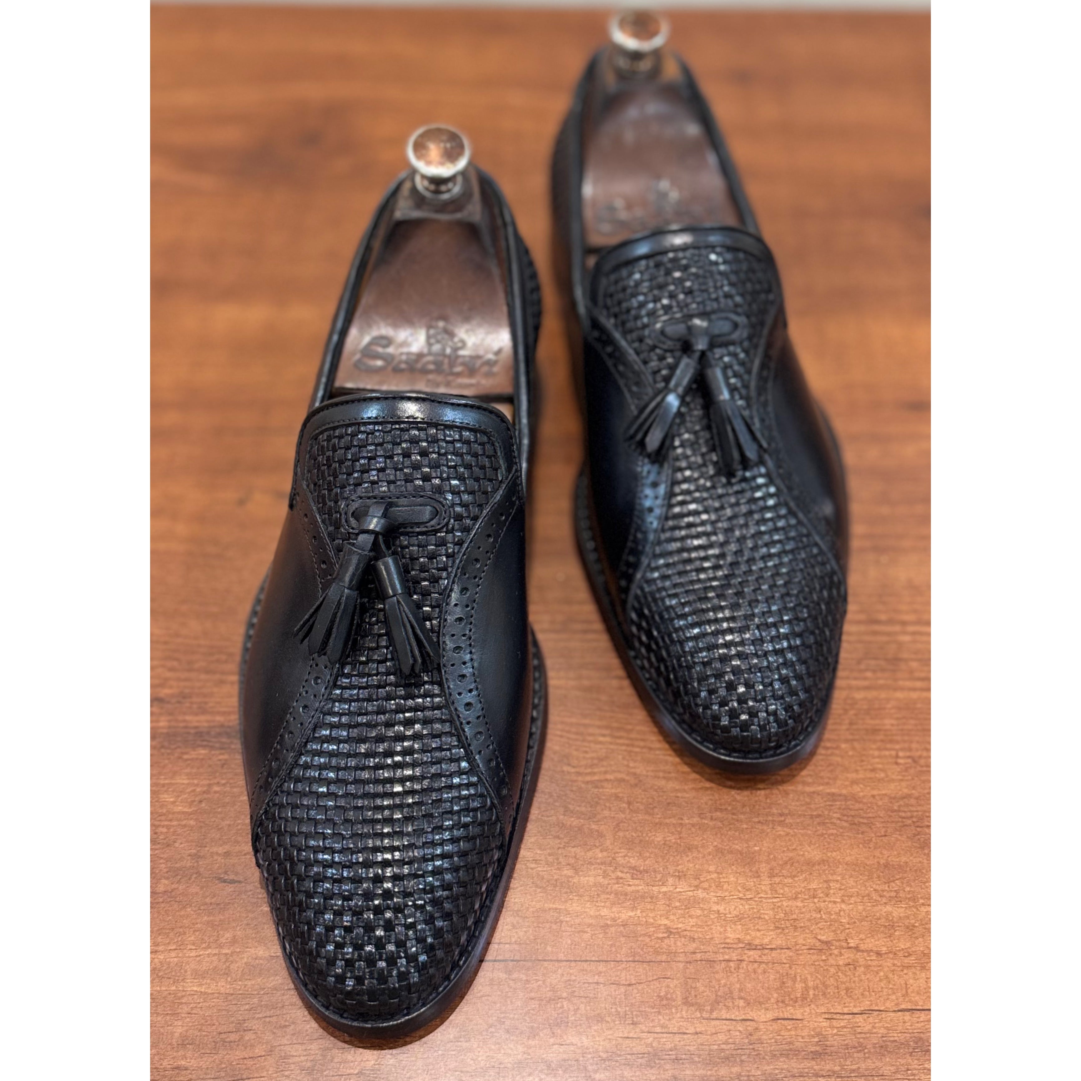 Caruso - Black Loafers With Tassels
