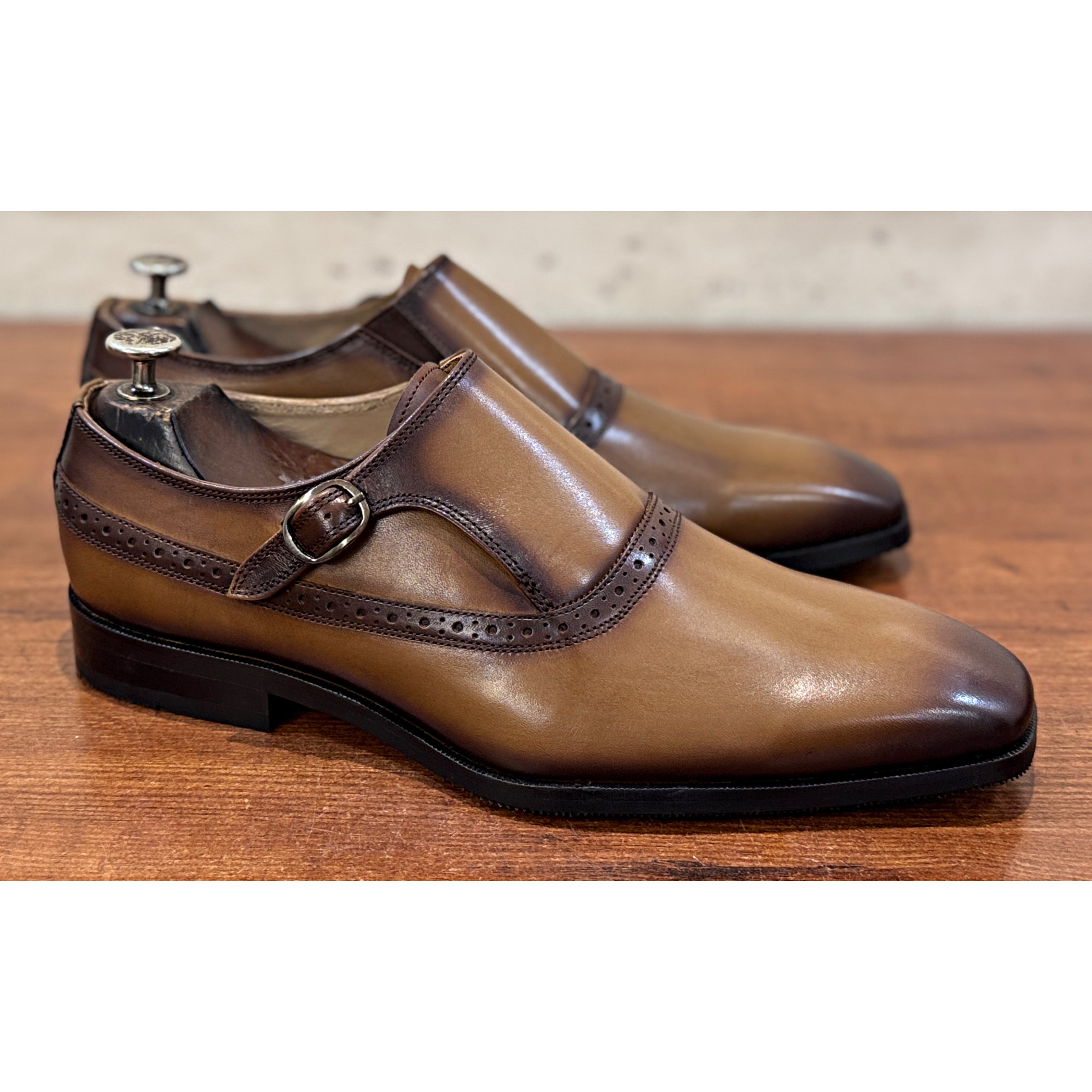 The Windsor Tan Monk Strap