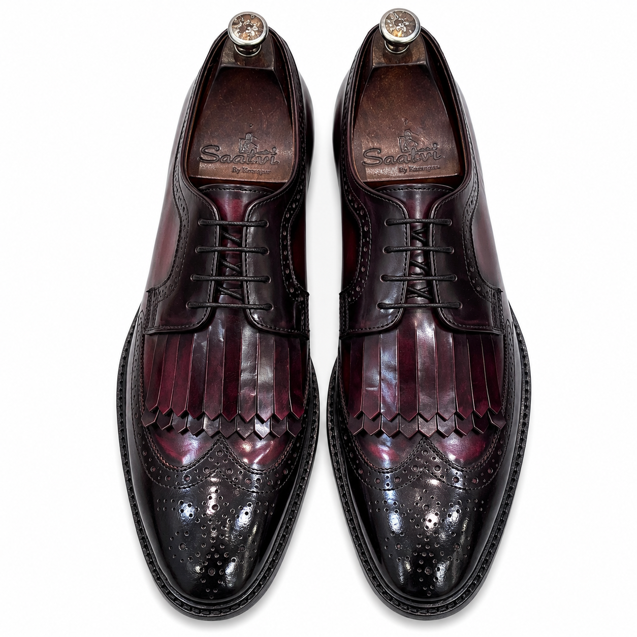 Wingtip Brouges Fringe Black