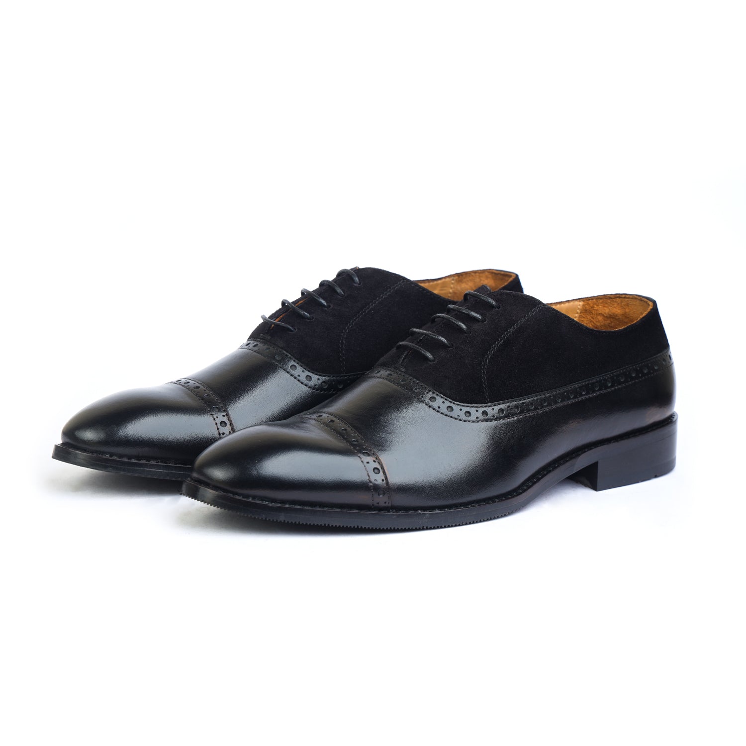 Black Oxfords With Suede
