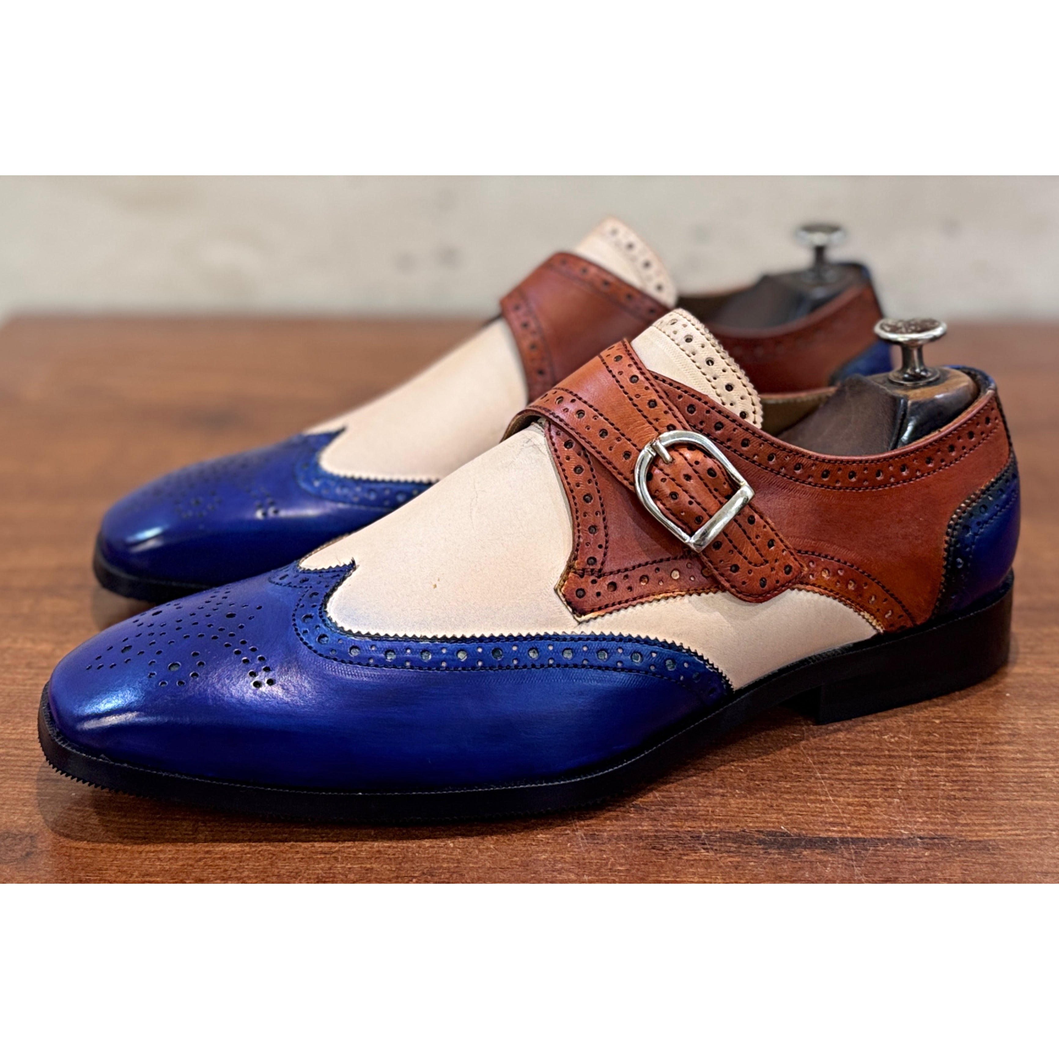 Regent Spectator Single Monk – Royal Blue & Ivory
