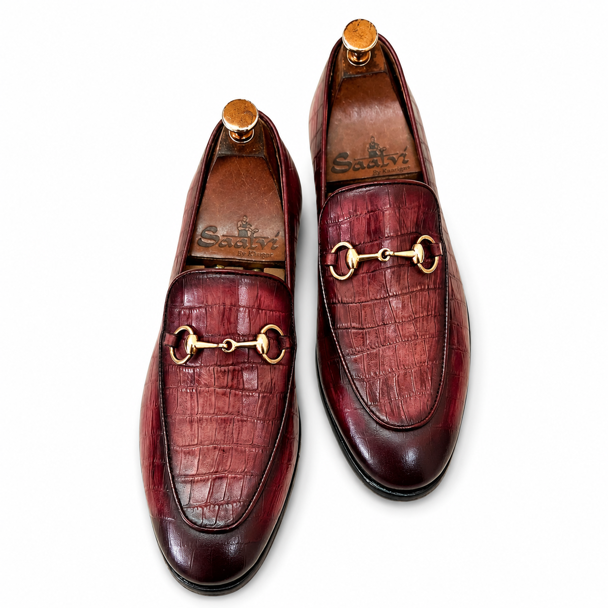 Horsebit Loafers Croco Hand Patina