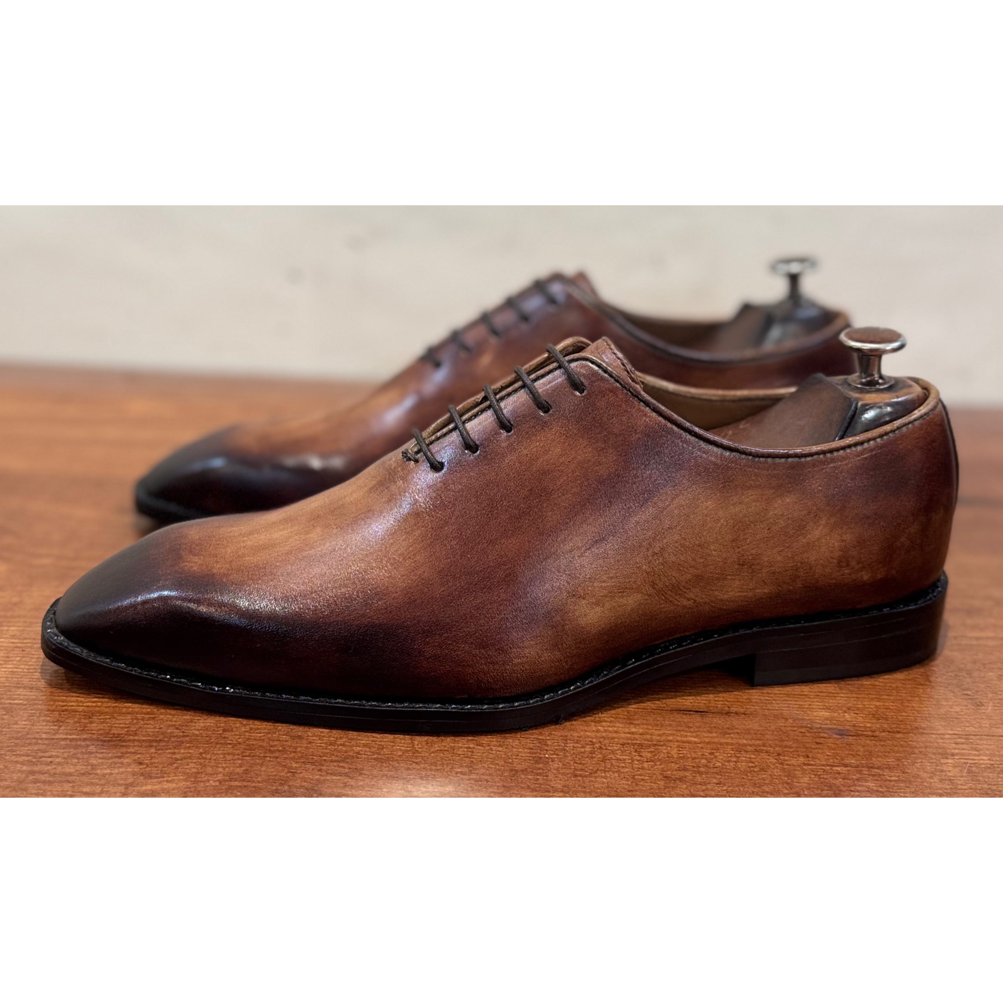 Wholecut Hand Patina Oxfords Italia