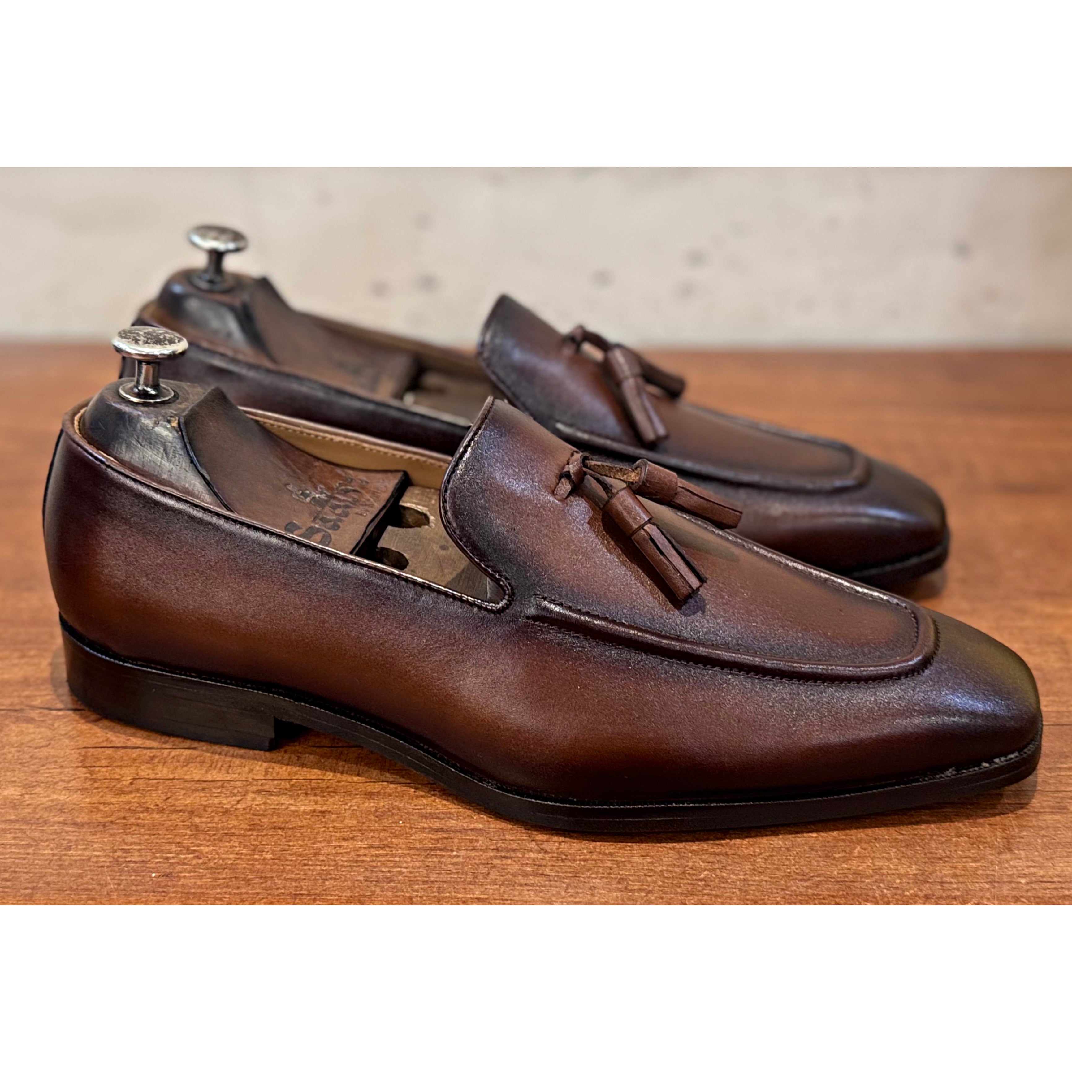 Cognac Tassel Loafers