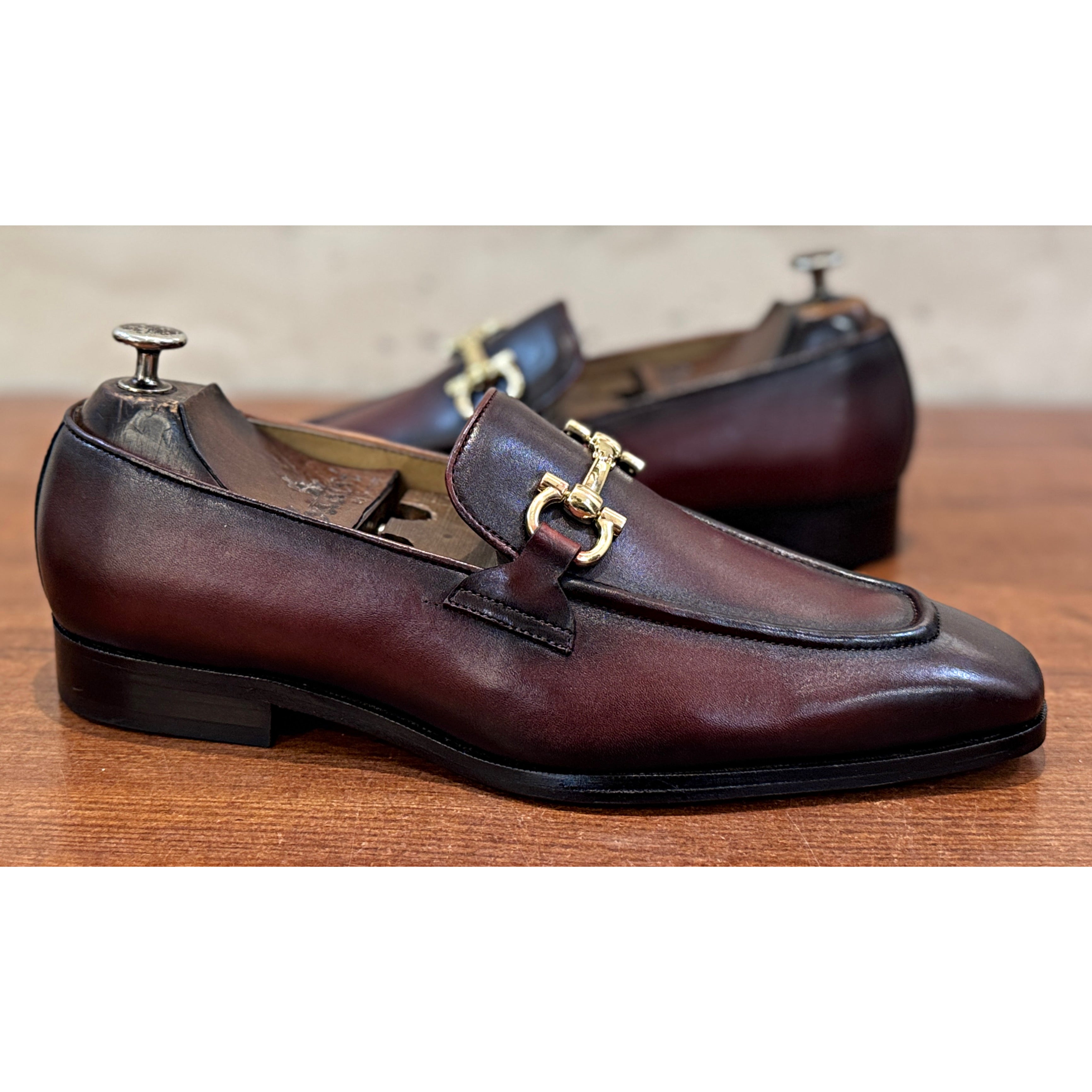Windsor Horsebit Loafer – Bordeaux Patina