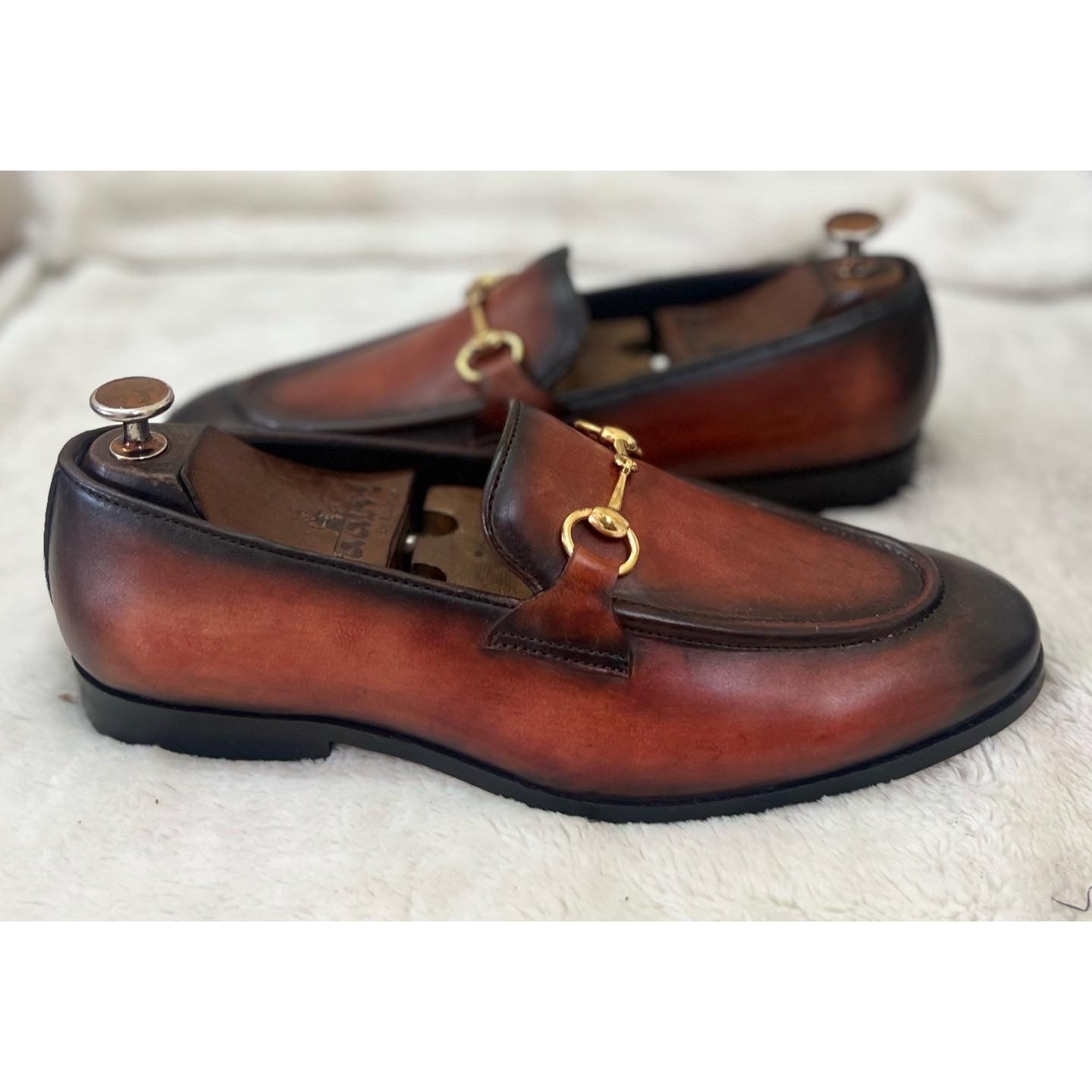 Horsebit Loafers Hand Patina