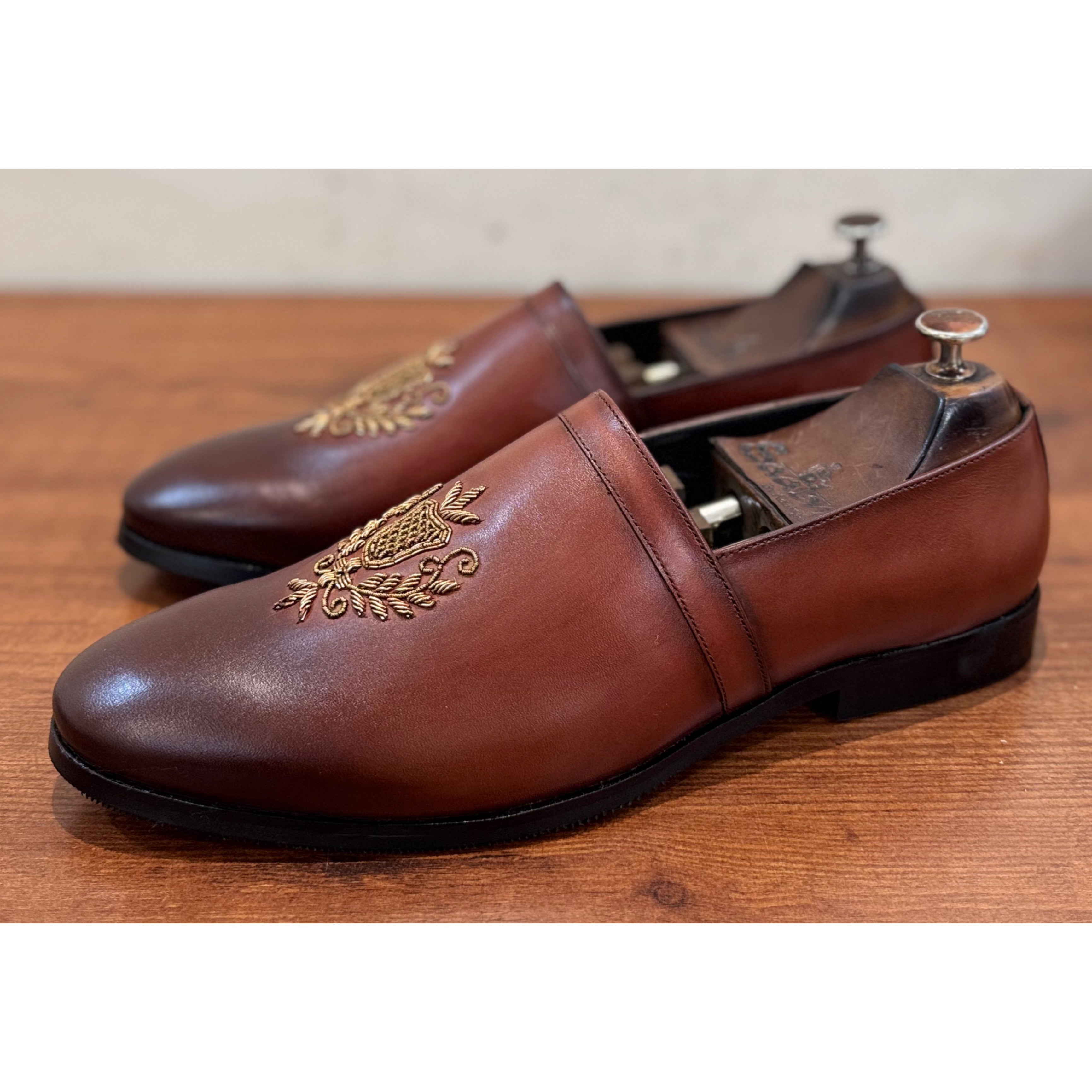 Zardosi Crest Slipon Shoes