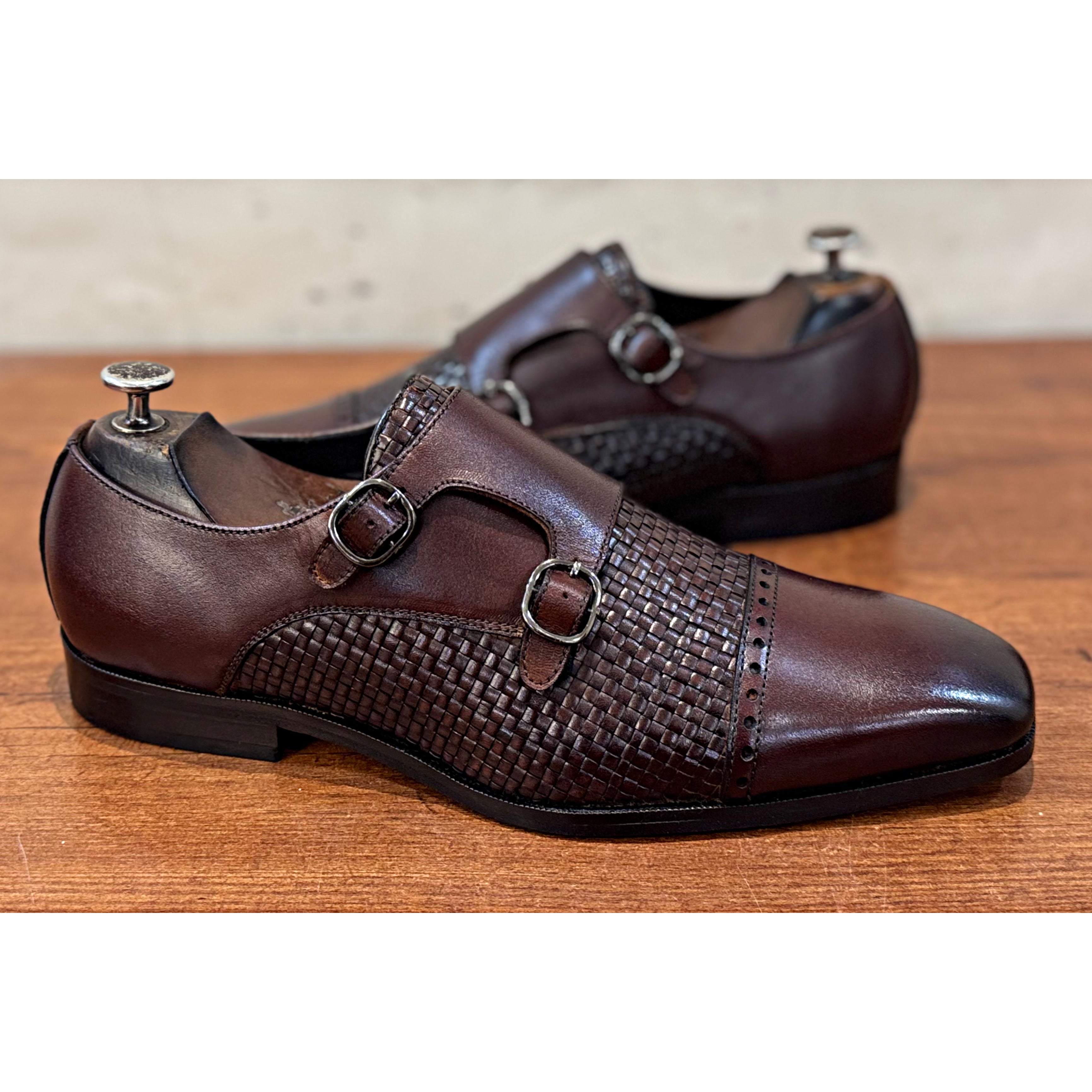 Royal Weave Monk Straps Brown