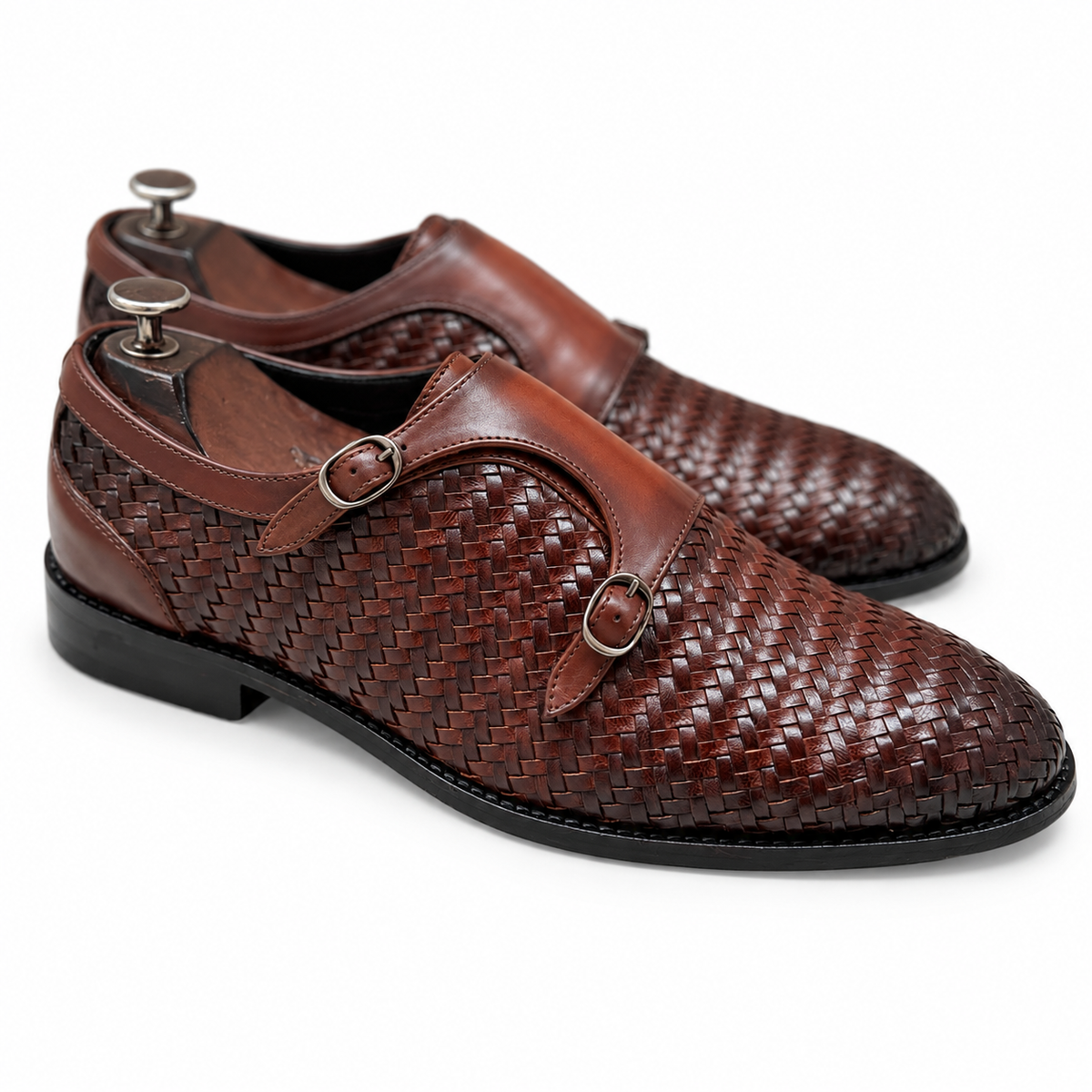 Double Monk Strap Brown