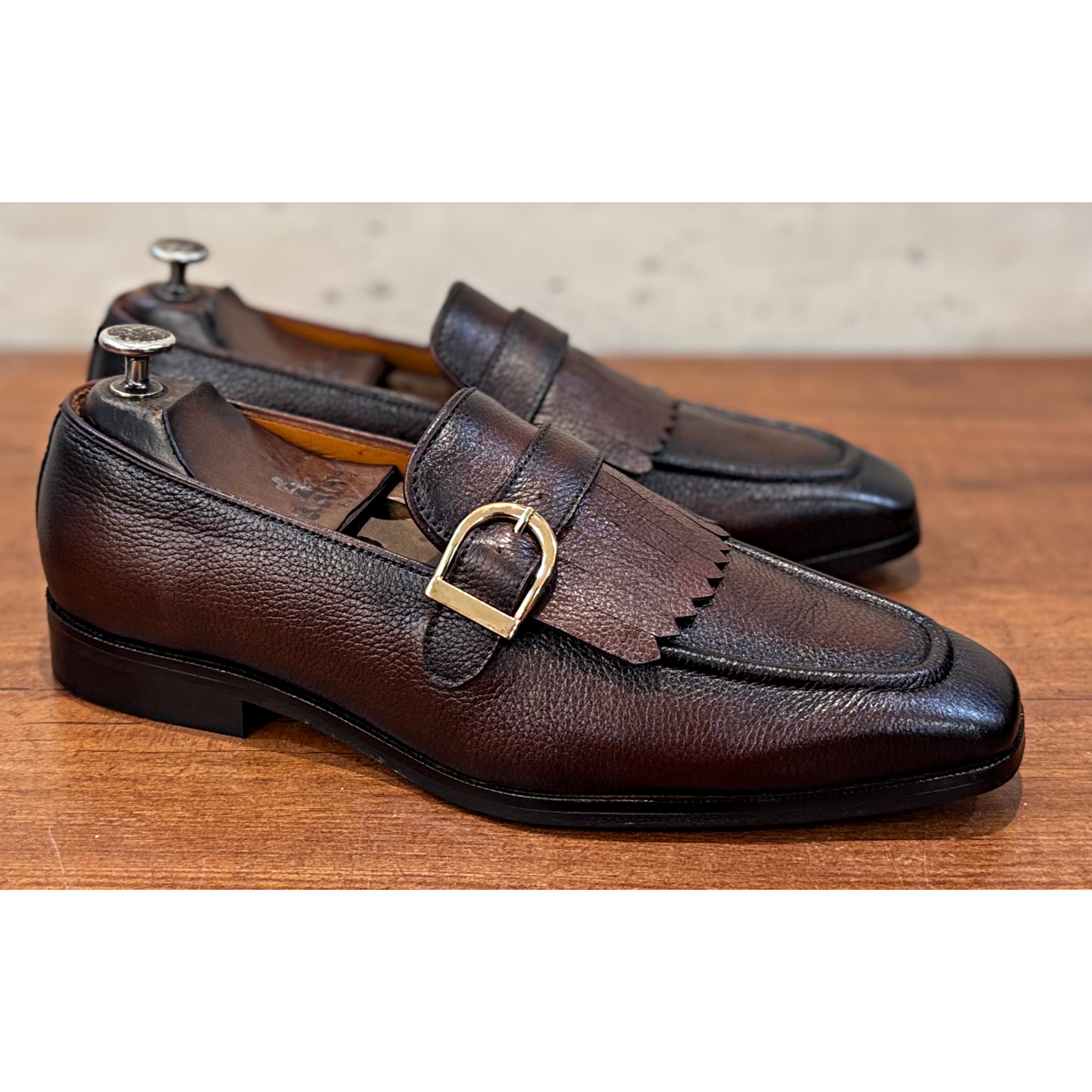 Brown Fringe Loafers Ndm